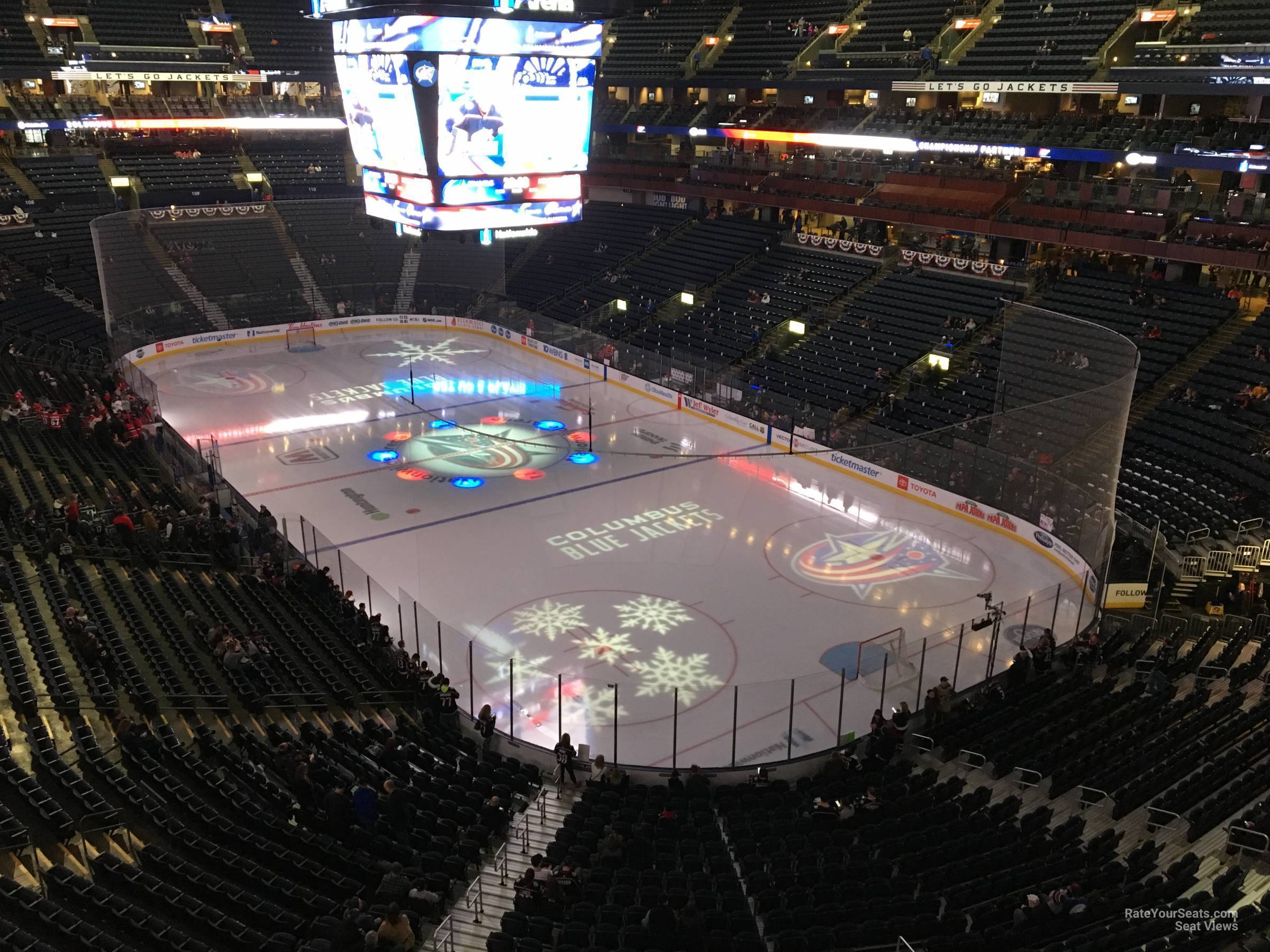 section 227, row a seat view  for hockey - nationwide arena