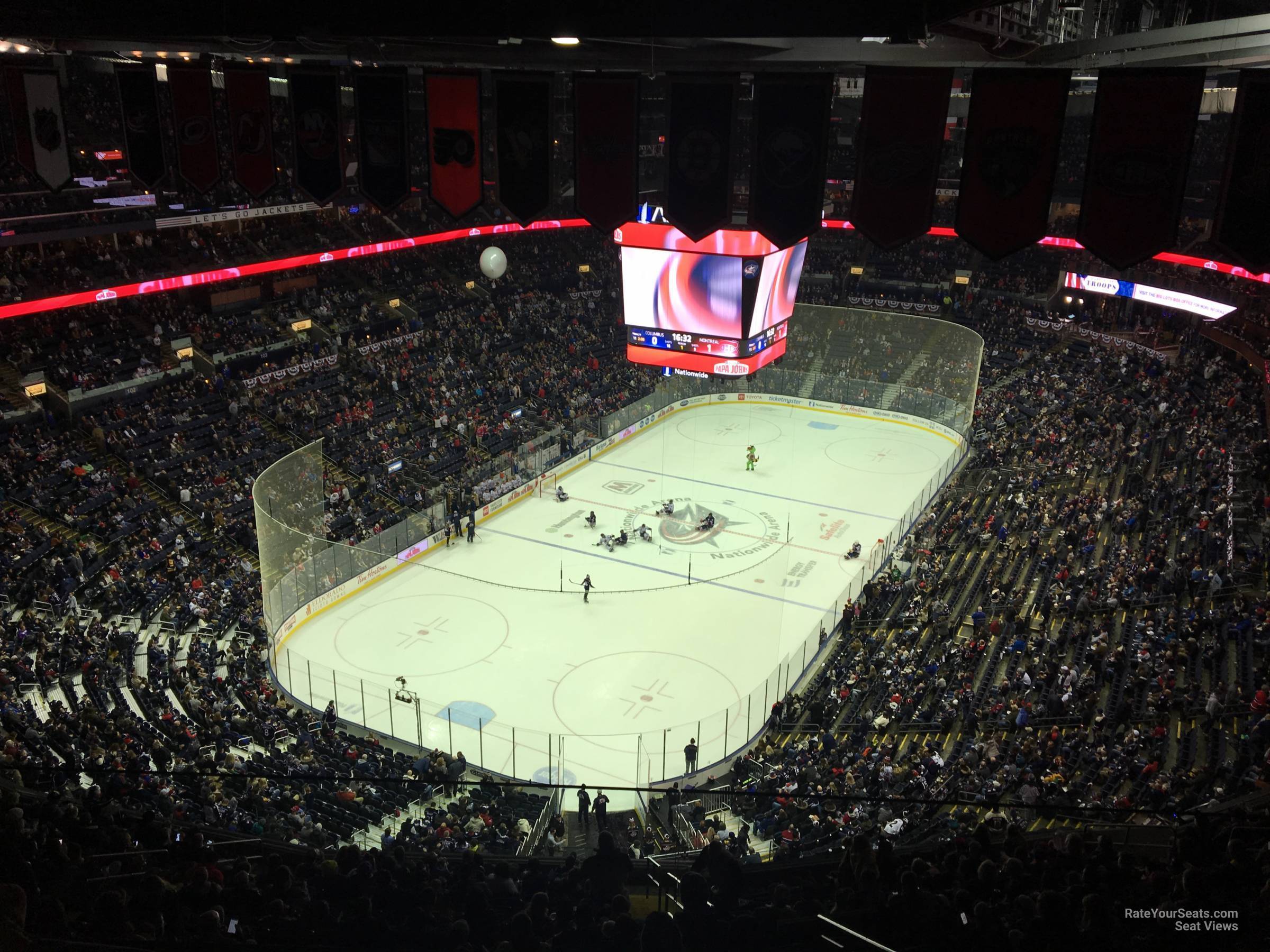 section 302, row a seat view  for hockey - nationwide arena