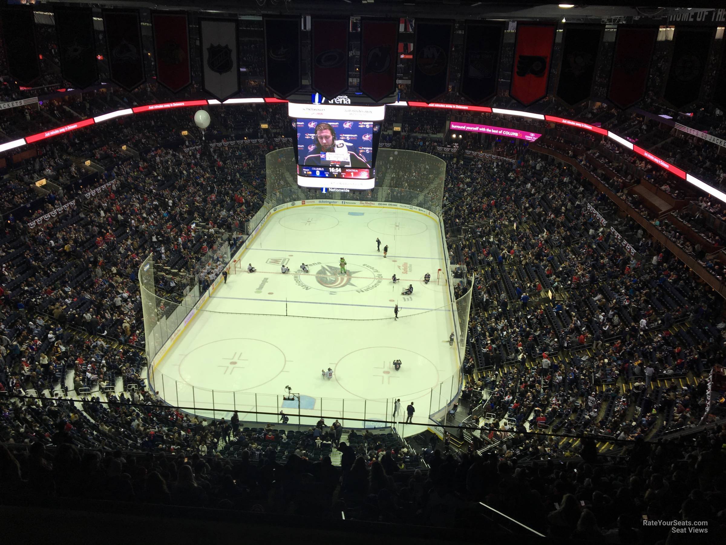 section 304, row a seat view  for hockey - nationwide arena