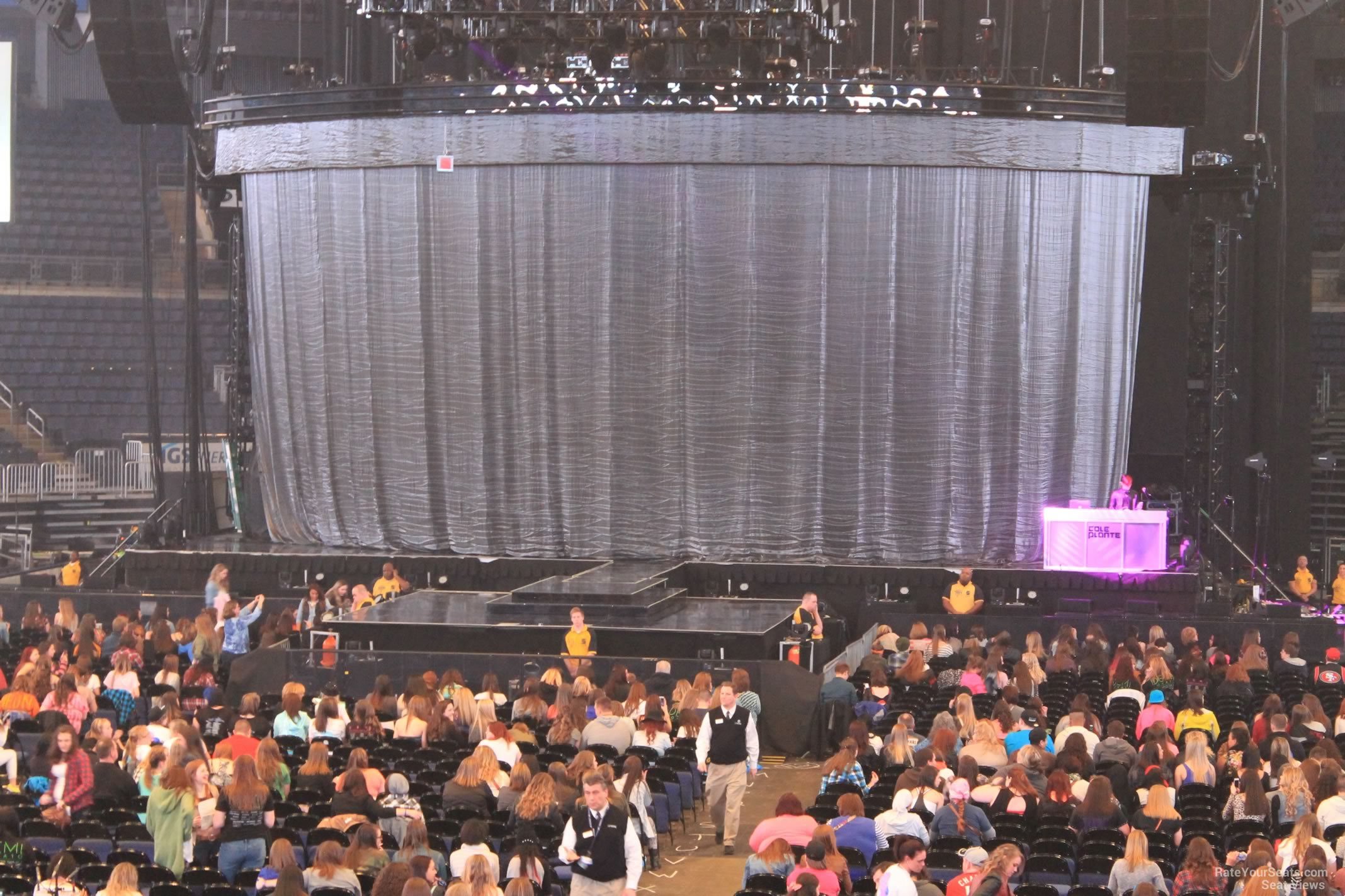 head-on concert view at Nationwide Arena