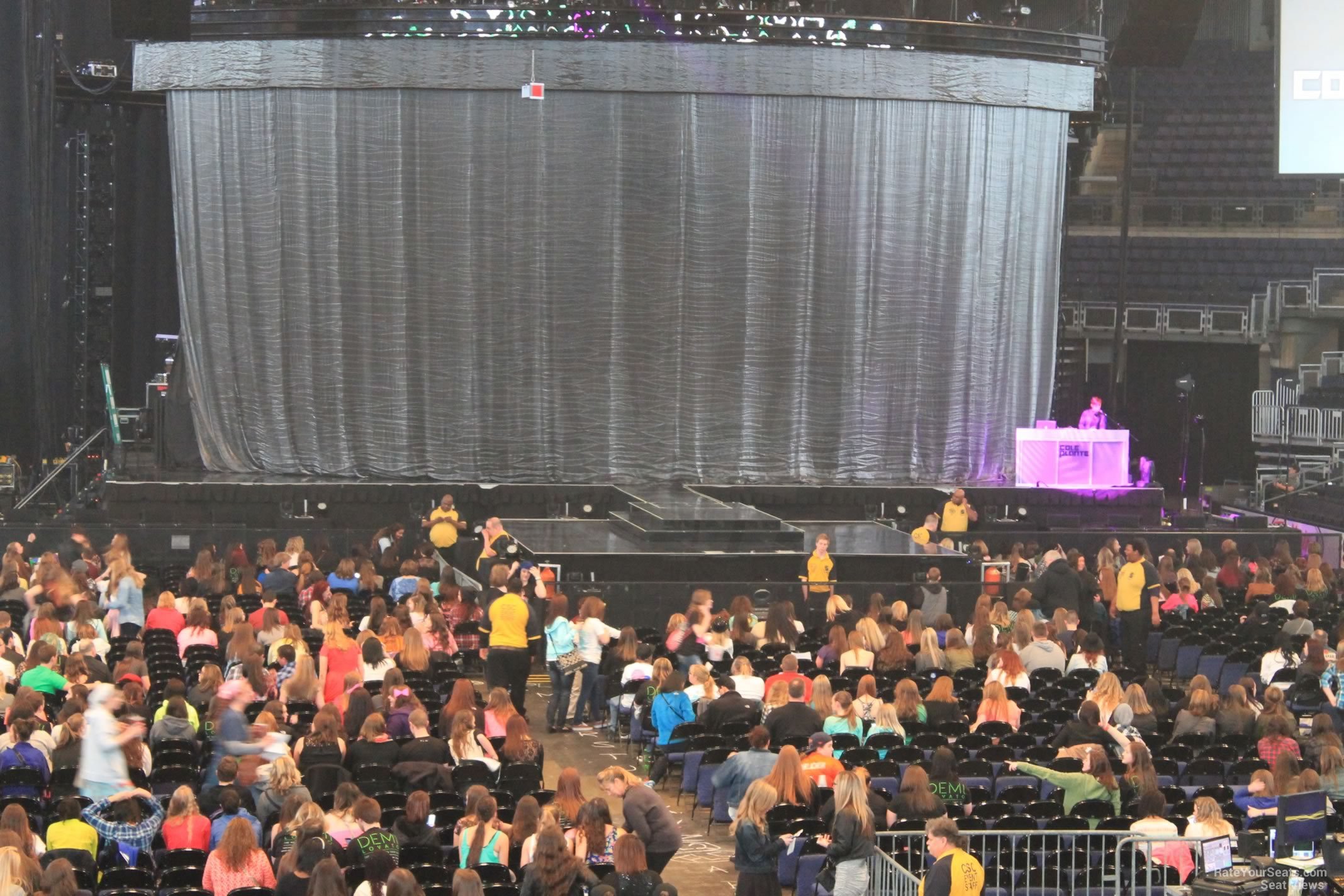 section 110, row k seat view  for concert - nationwide arena