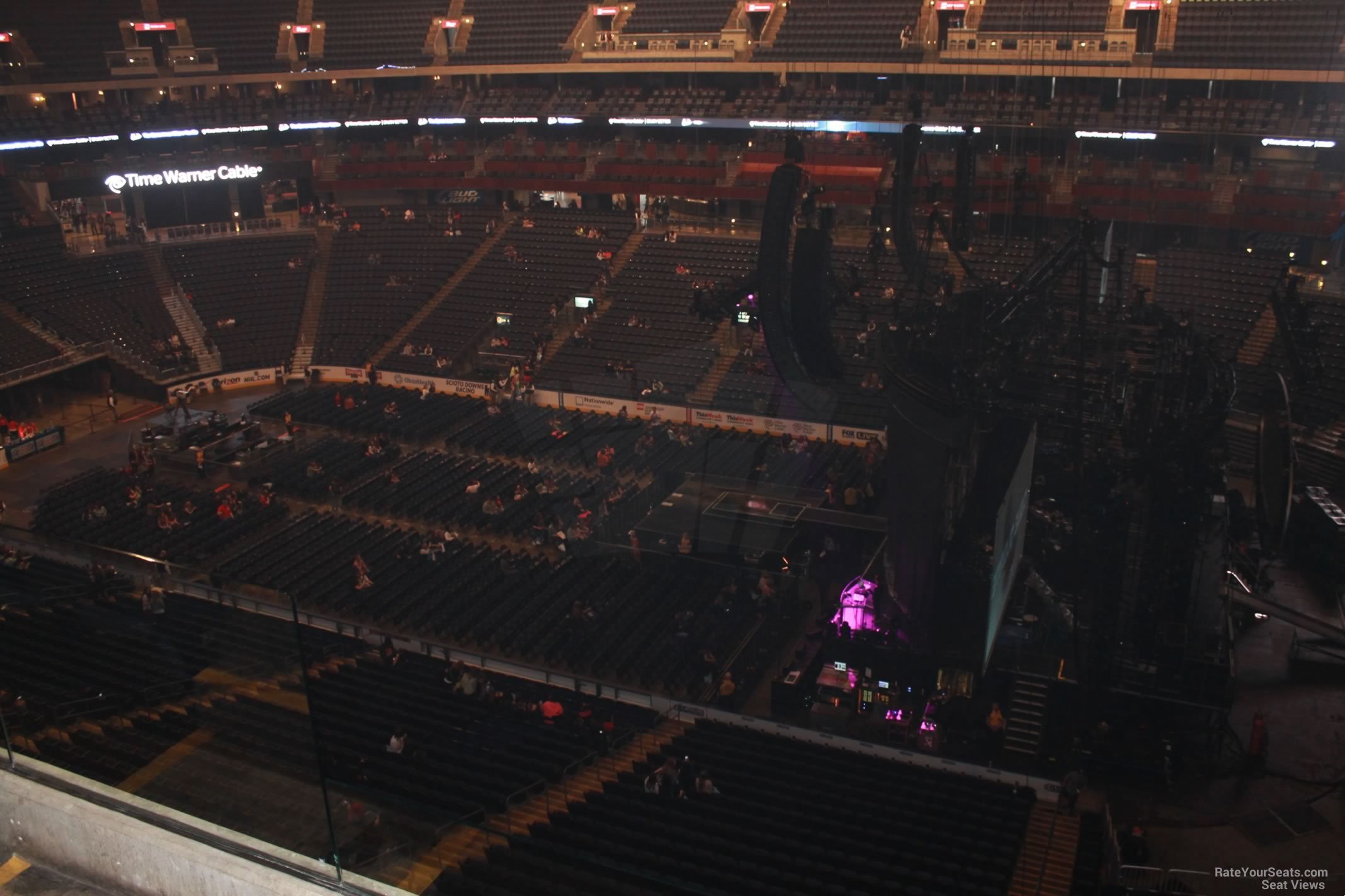 section 202, row c seat view  for concert - nationwide arena