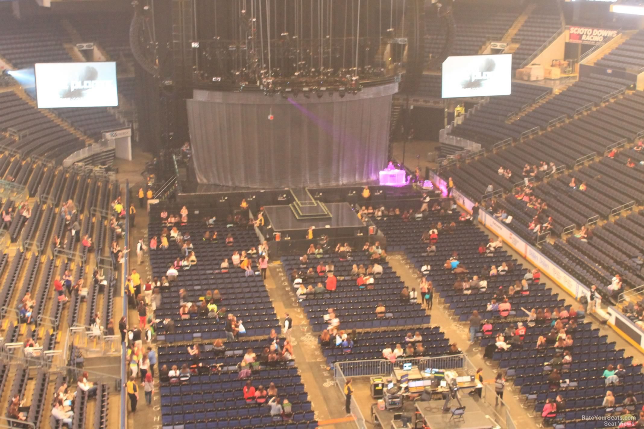 section 212, row c seat view  for concert - nationwide arena