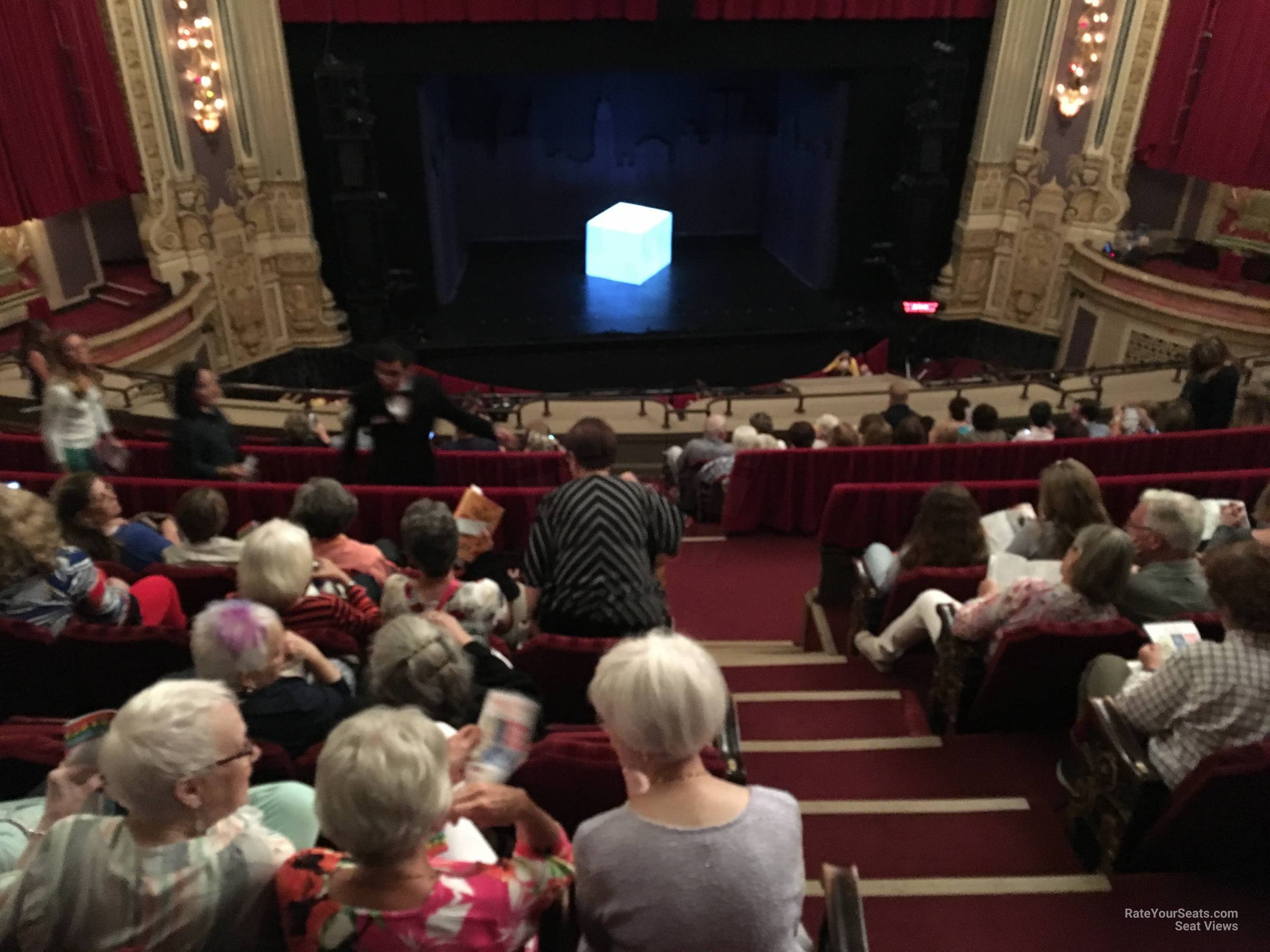 balcony center, row h seat view  - nederlander theatre (chicago)