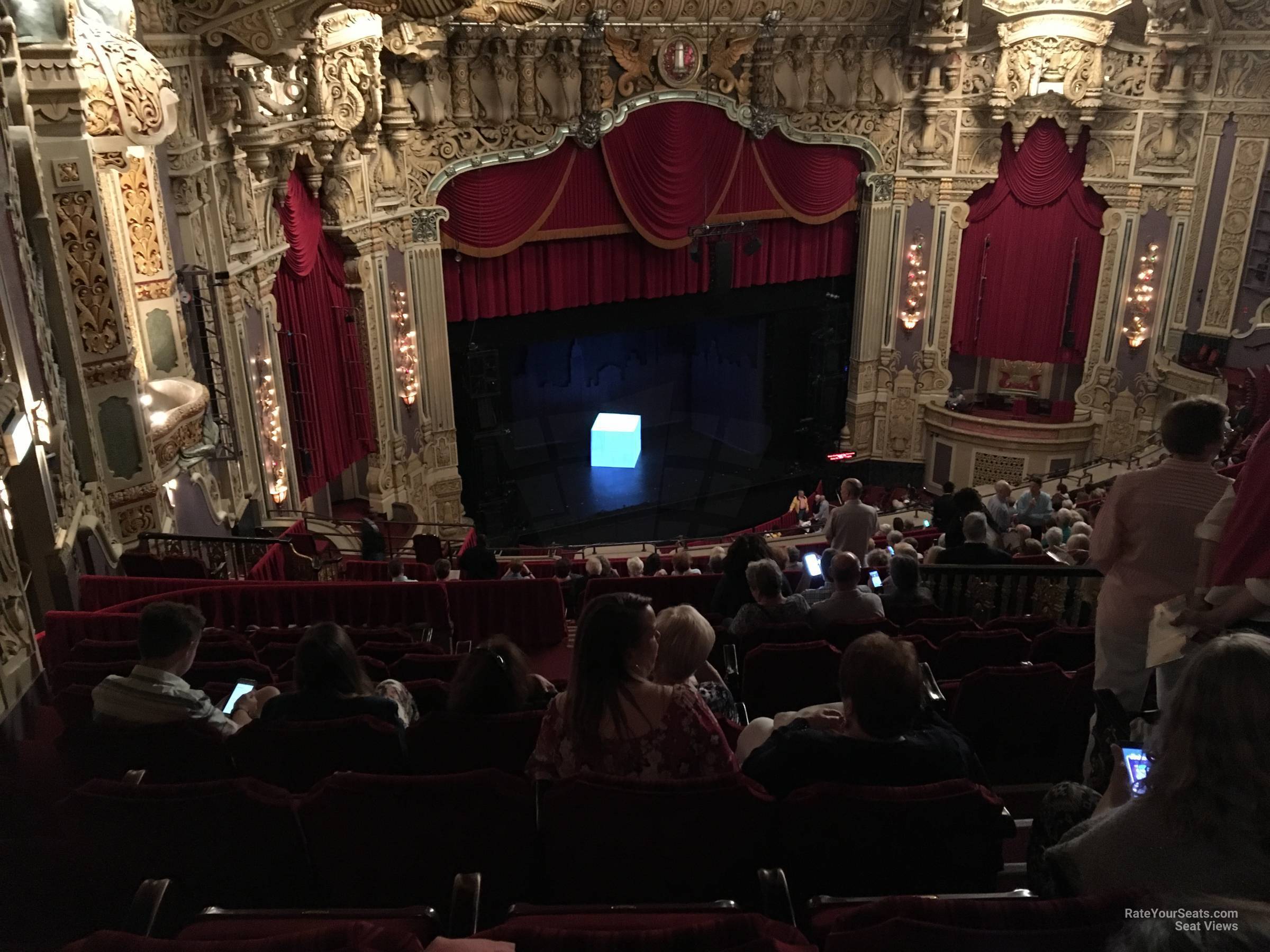 balcony far left, row u seat view  - nederlander theatre (chicago)