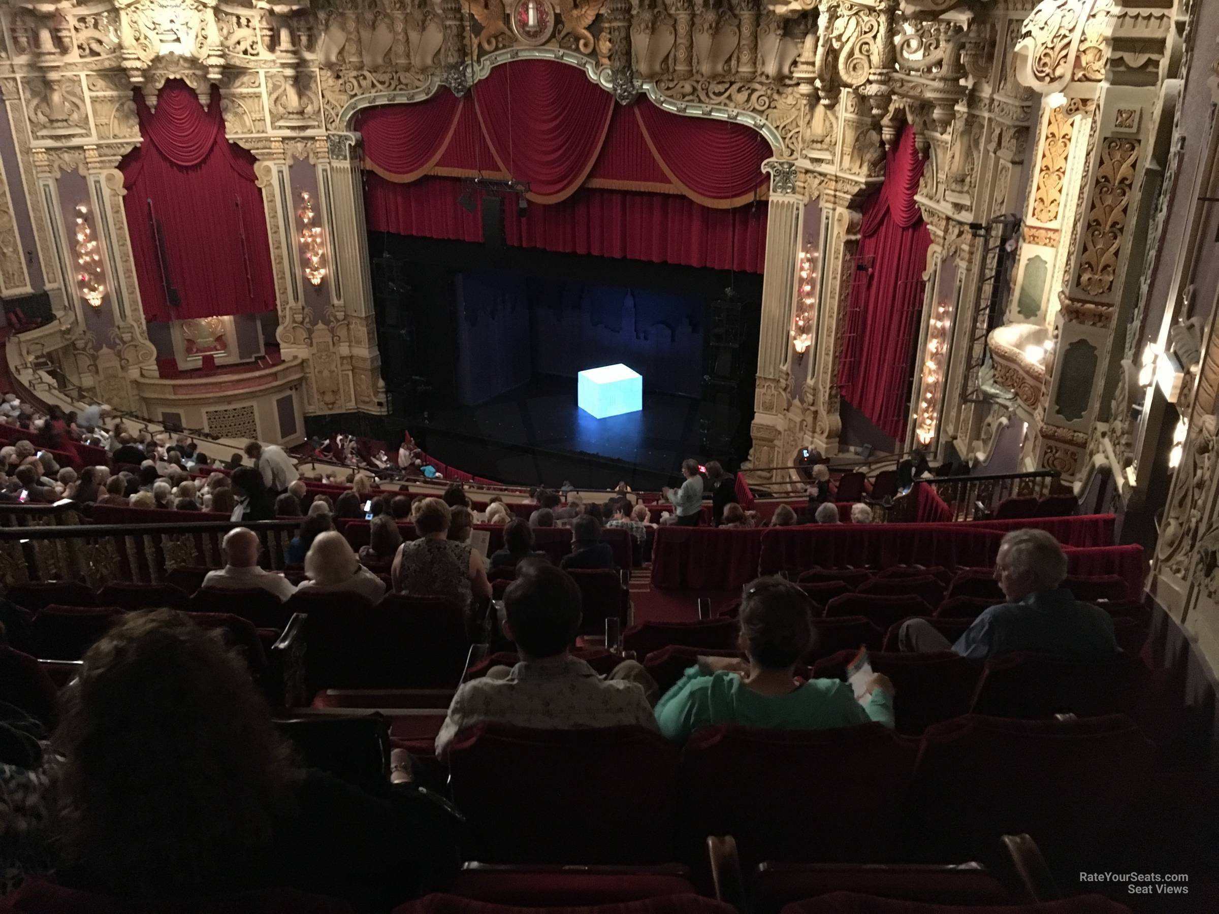 balcony far right, row u seat view  - nederlander theatre (chicago)
