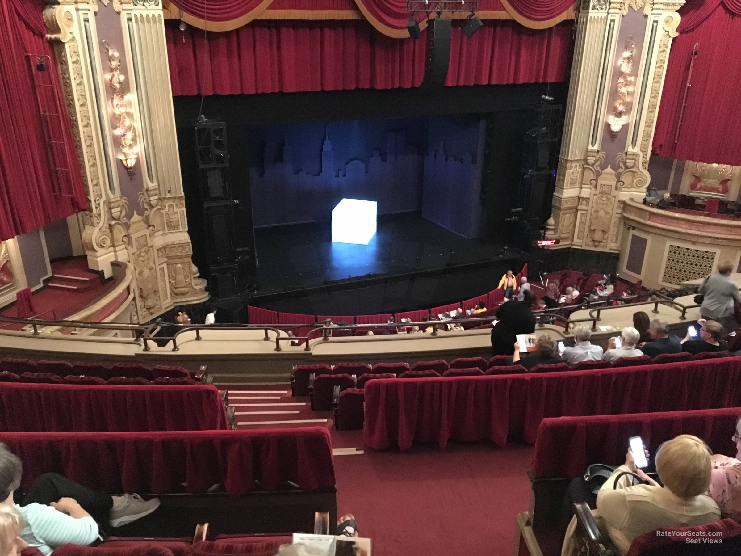 balcony left, row h seat view  - nederlander theatre (chicago)