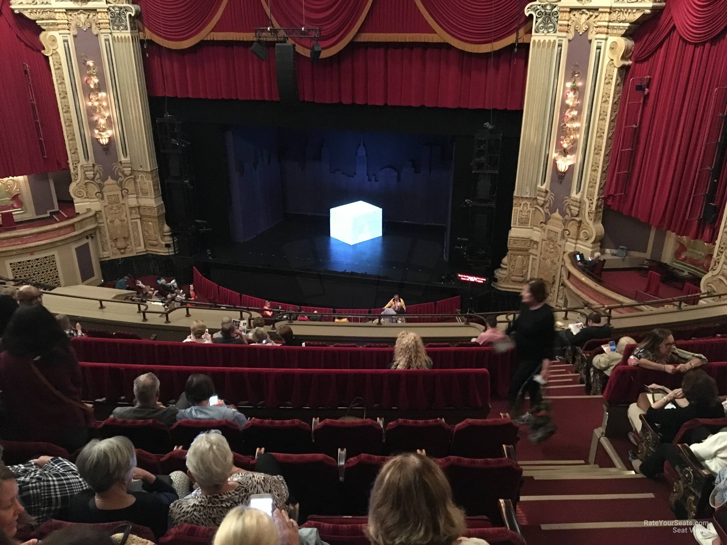balcony right, row h seat view  - nederlander theatre (chicago)