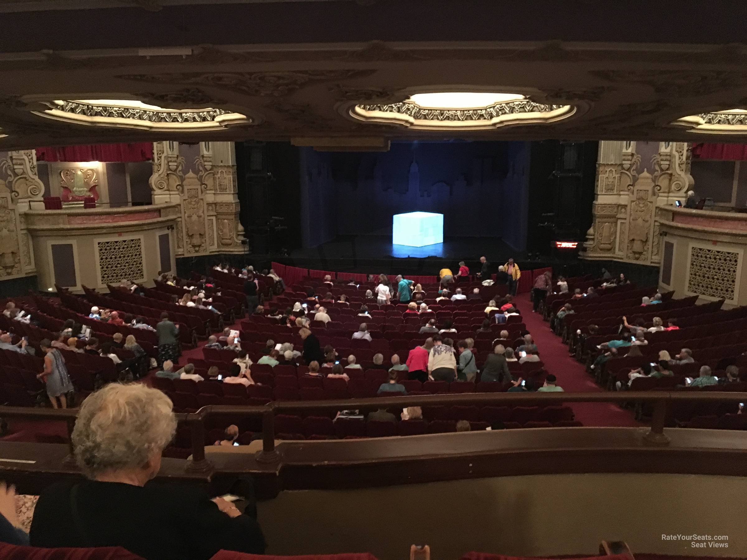 dress circle center, row c seat view  - nederlander theatre (chicago)