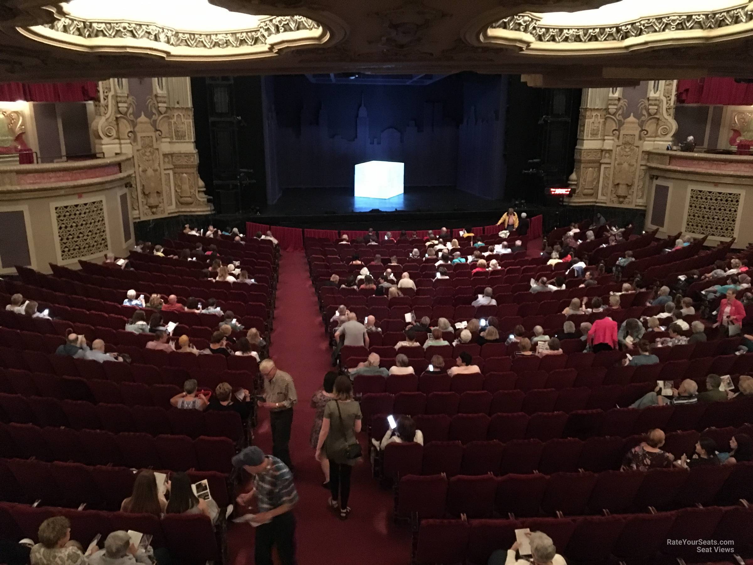 dress circle left center, row c seat view  - nederlander theatre (chicago)