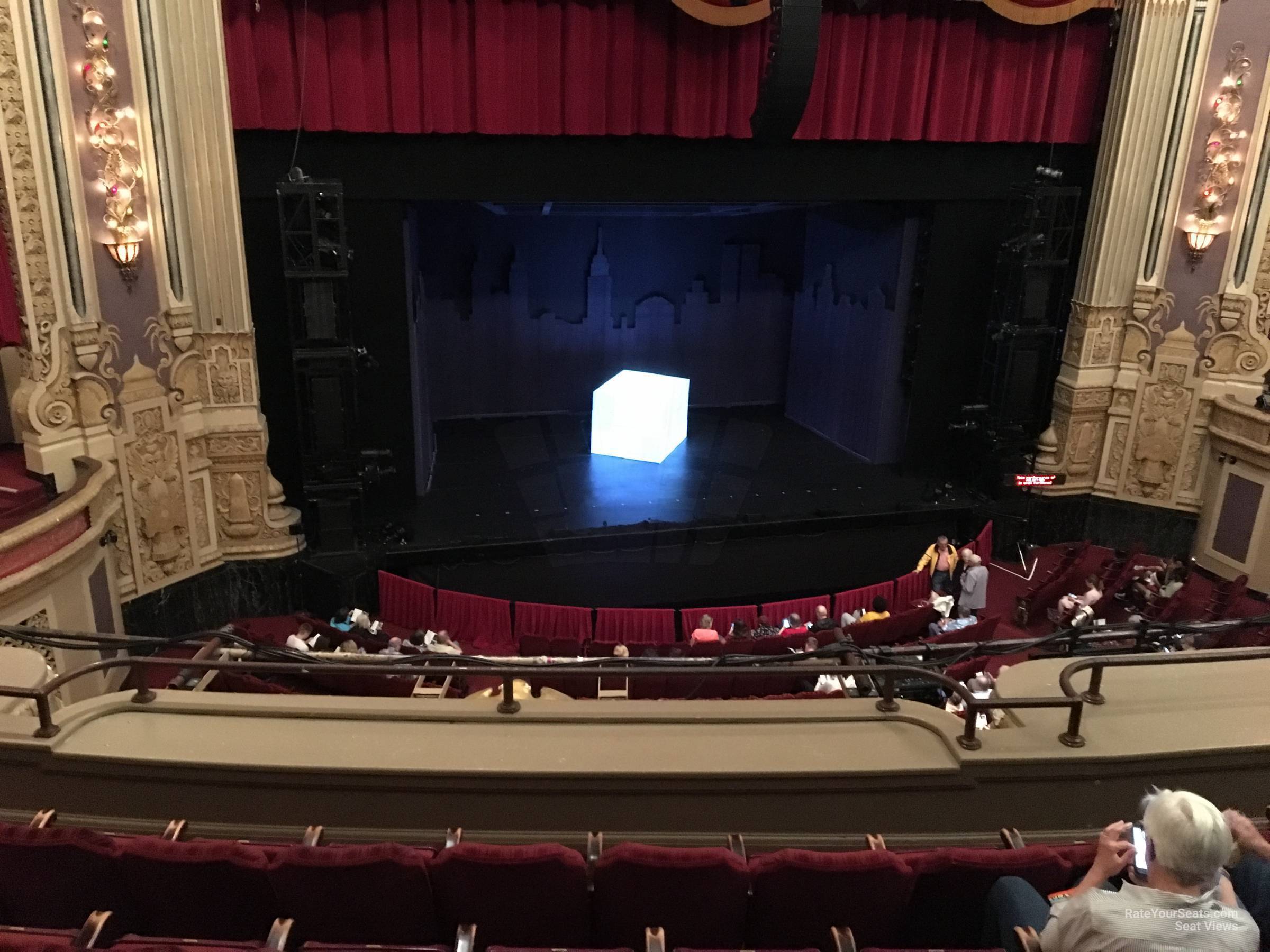 loge left center, row d seat view  - nederlander theatre (chicago)