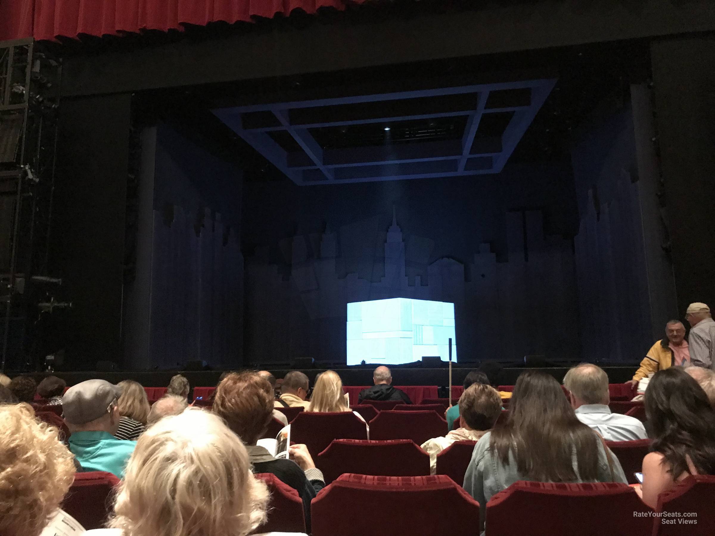 orchestra center, row h seat view  - nederlander theatre chicago