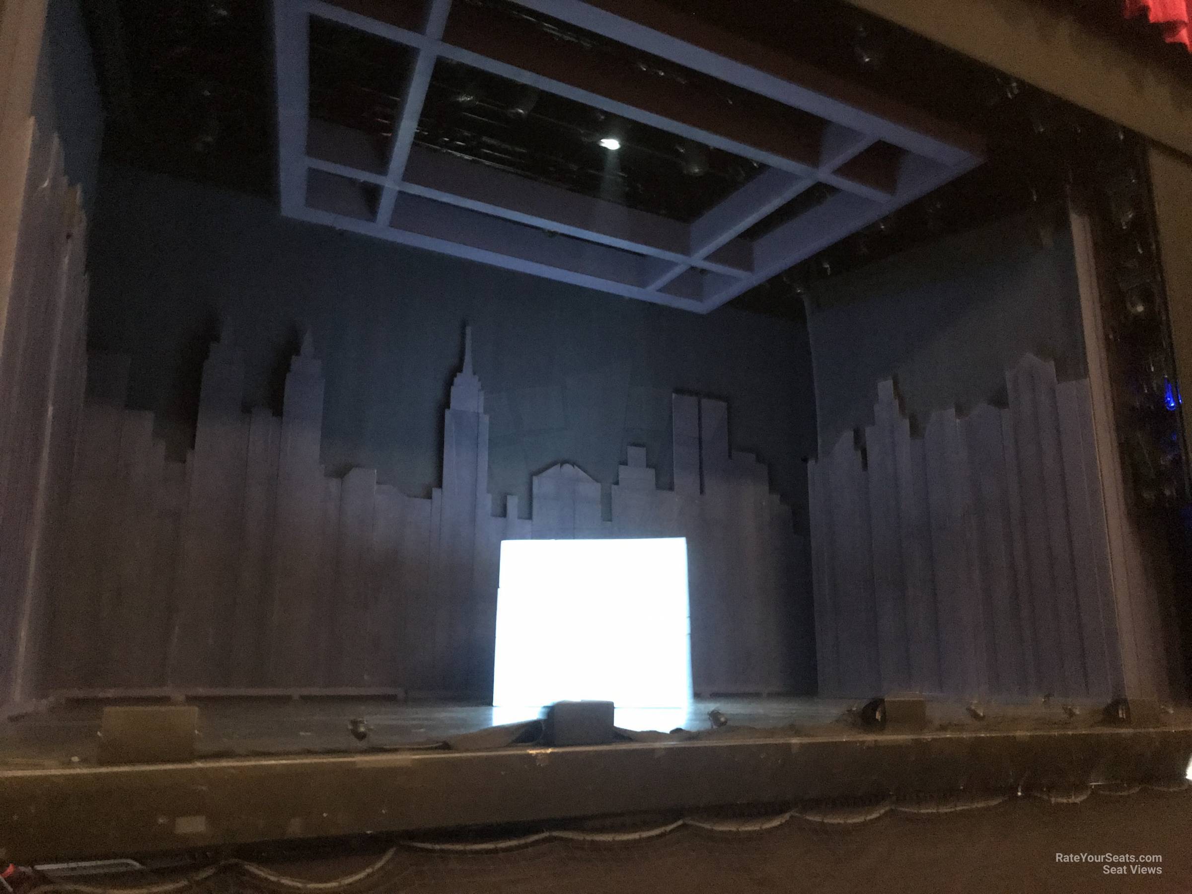 orchestra left, row b seat view  - nederlander theatre chicago