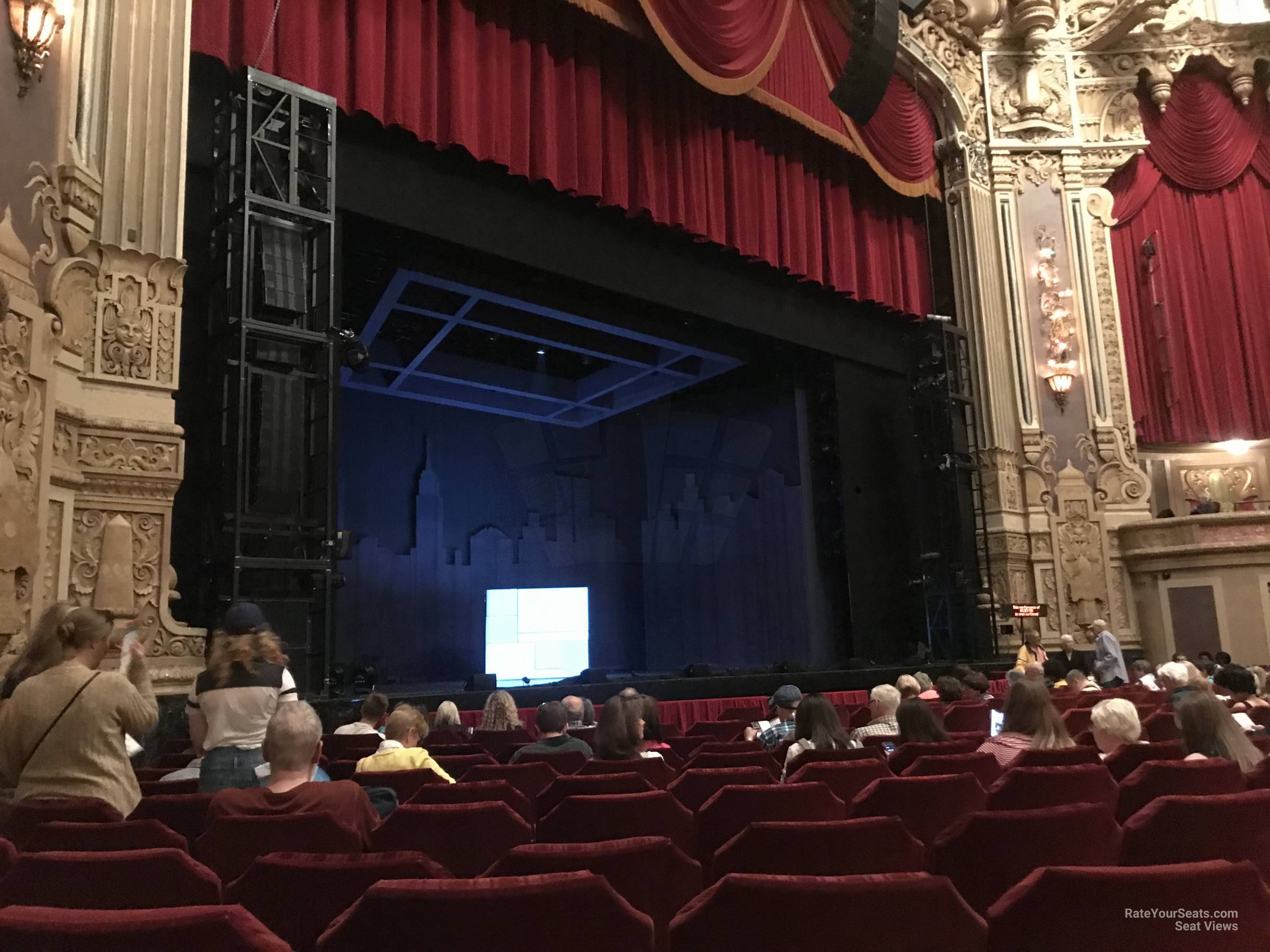 orchestra left, row m seat view  - nederlander theatre (chicago)