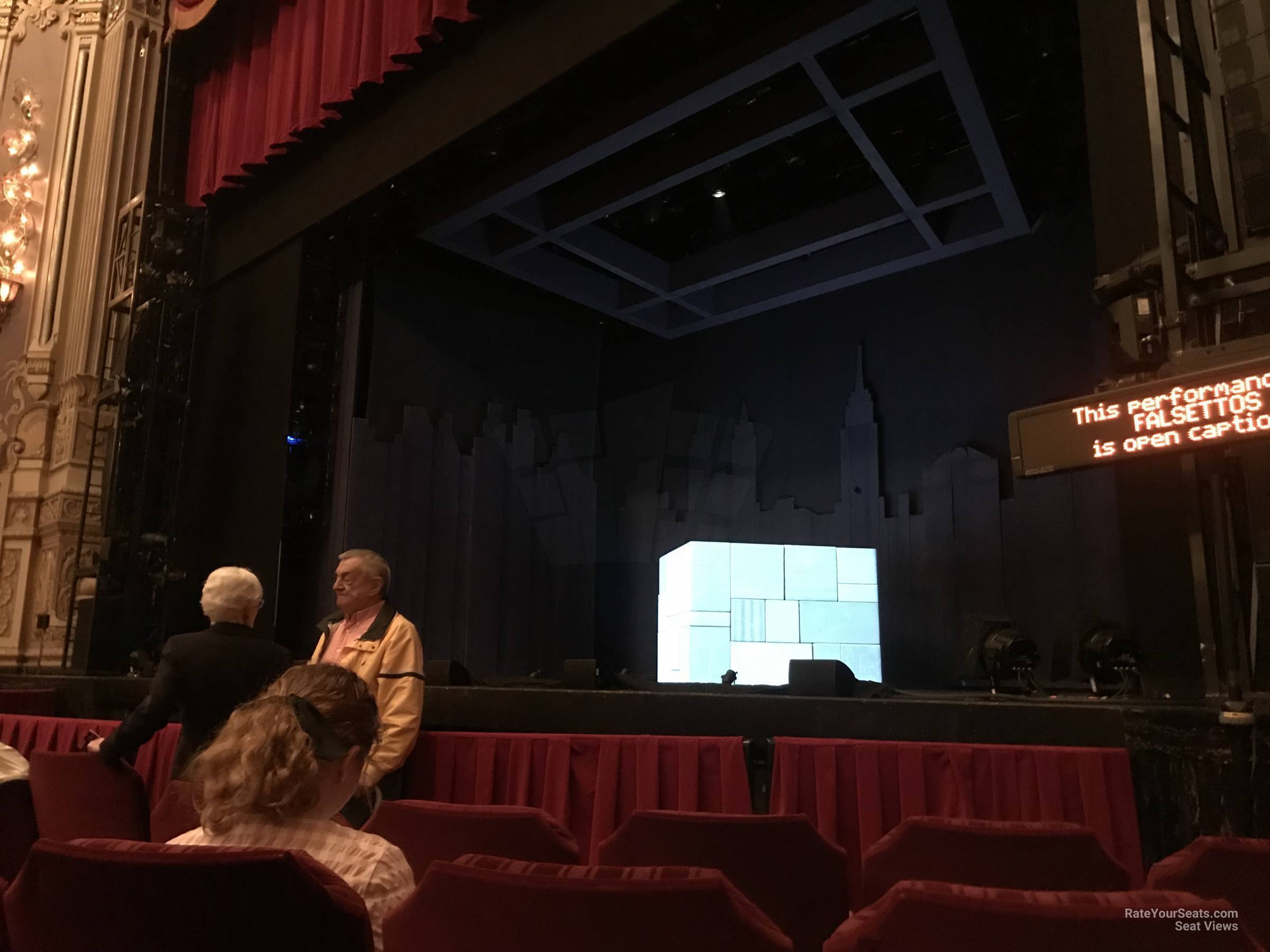 orchestra right, row d seat view  - nederlander theatre chicago