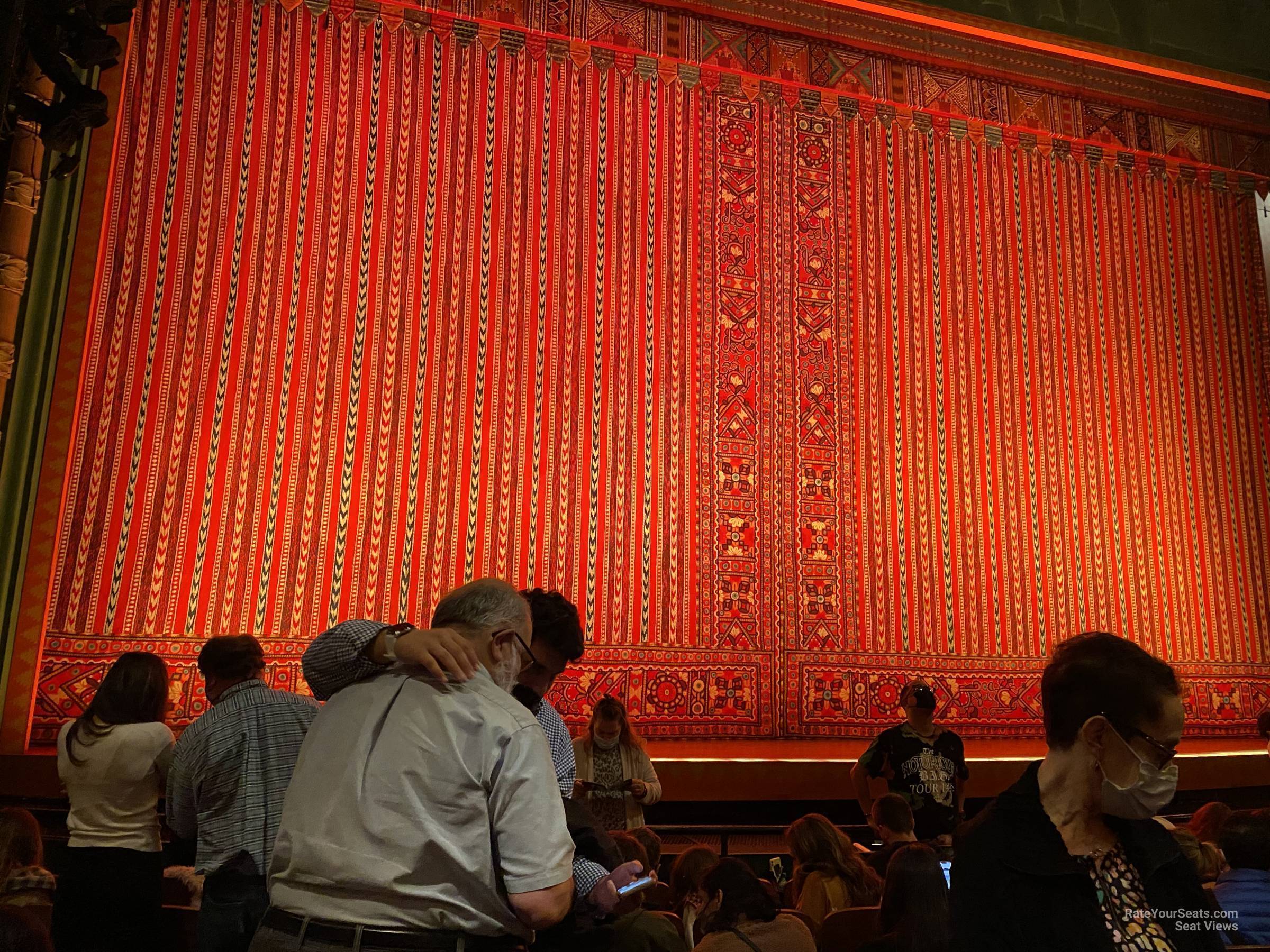 orchestra sides, row g seat view  - new amsterdam theatre