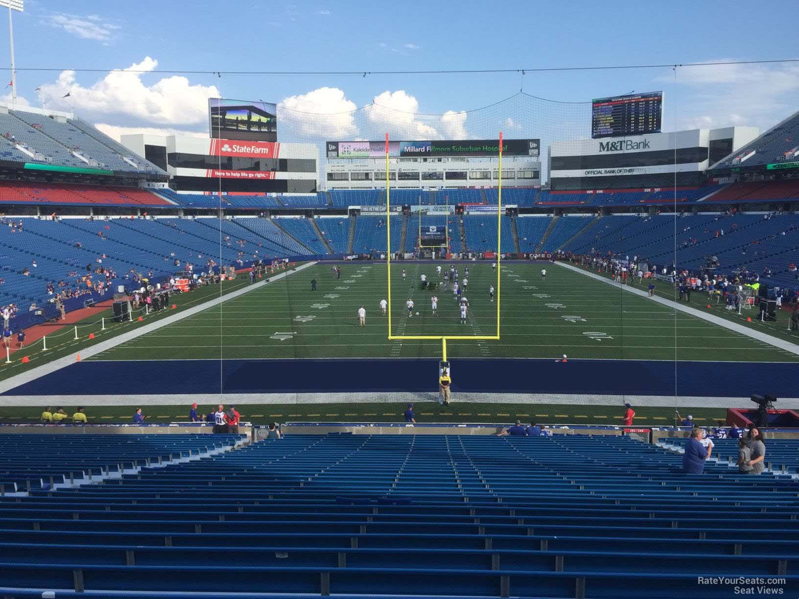 section 101, row 30 seat view  for football - highmark stadium