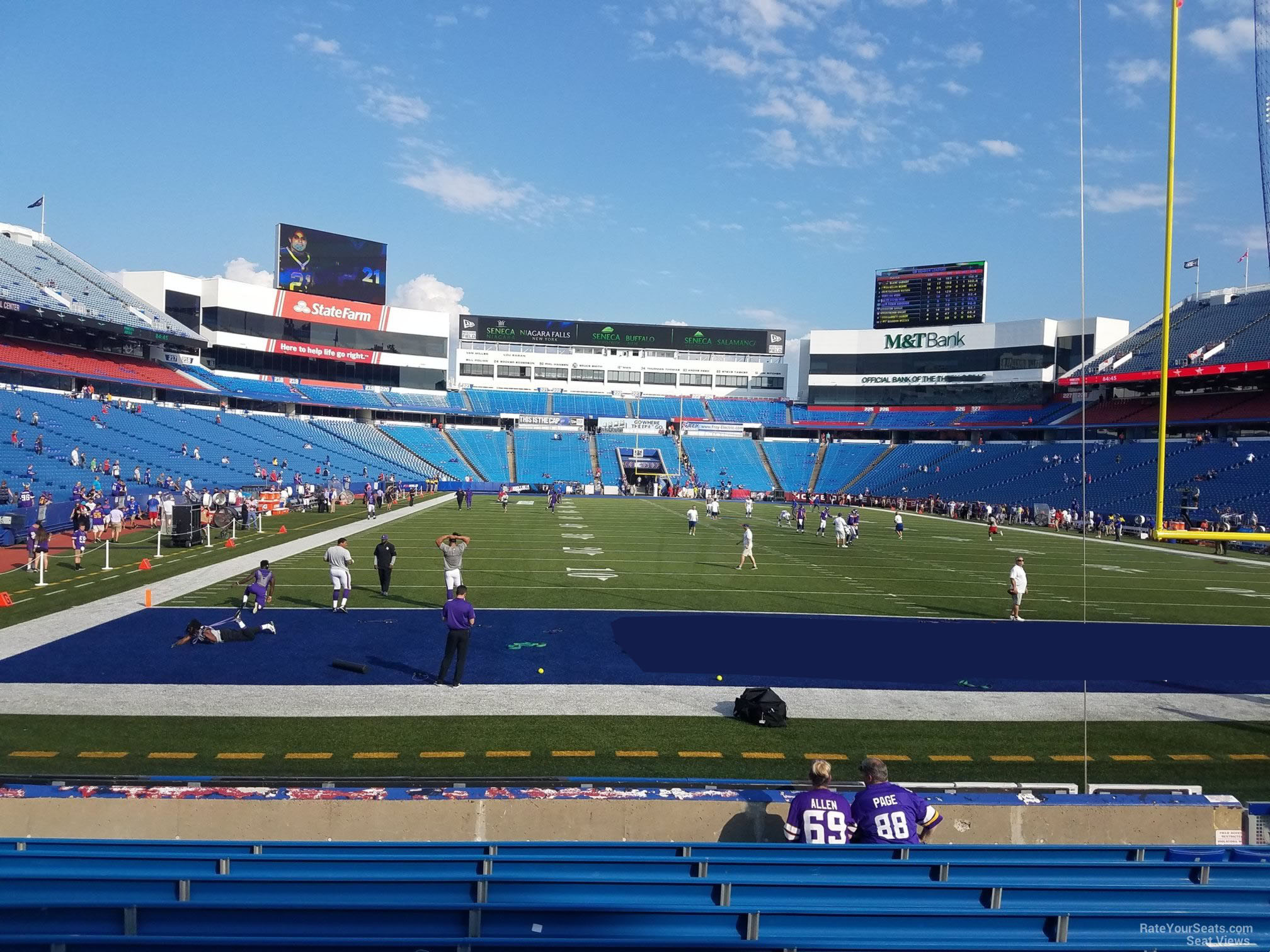 section 102, row 12 seat view  for football - highmark stadium