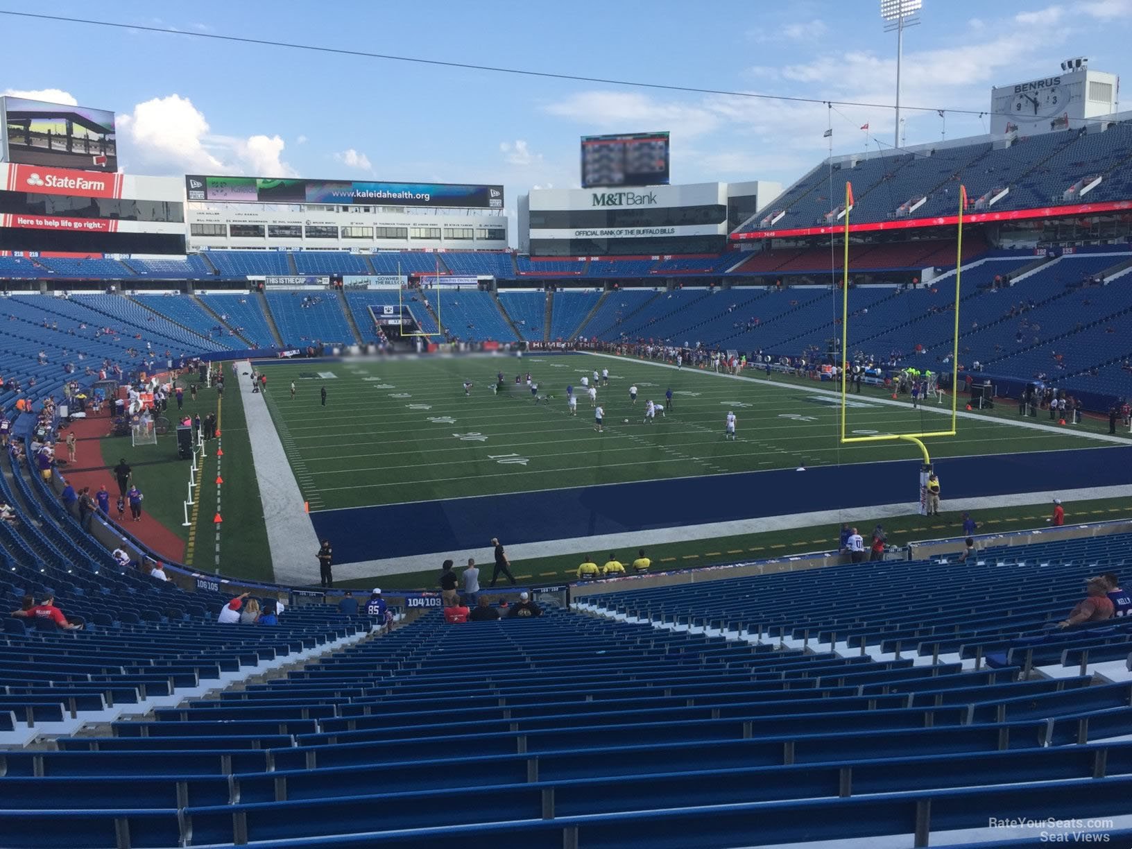 section 103, row 30 seat view  for football - highmark stadium