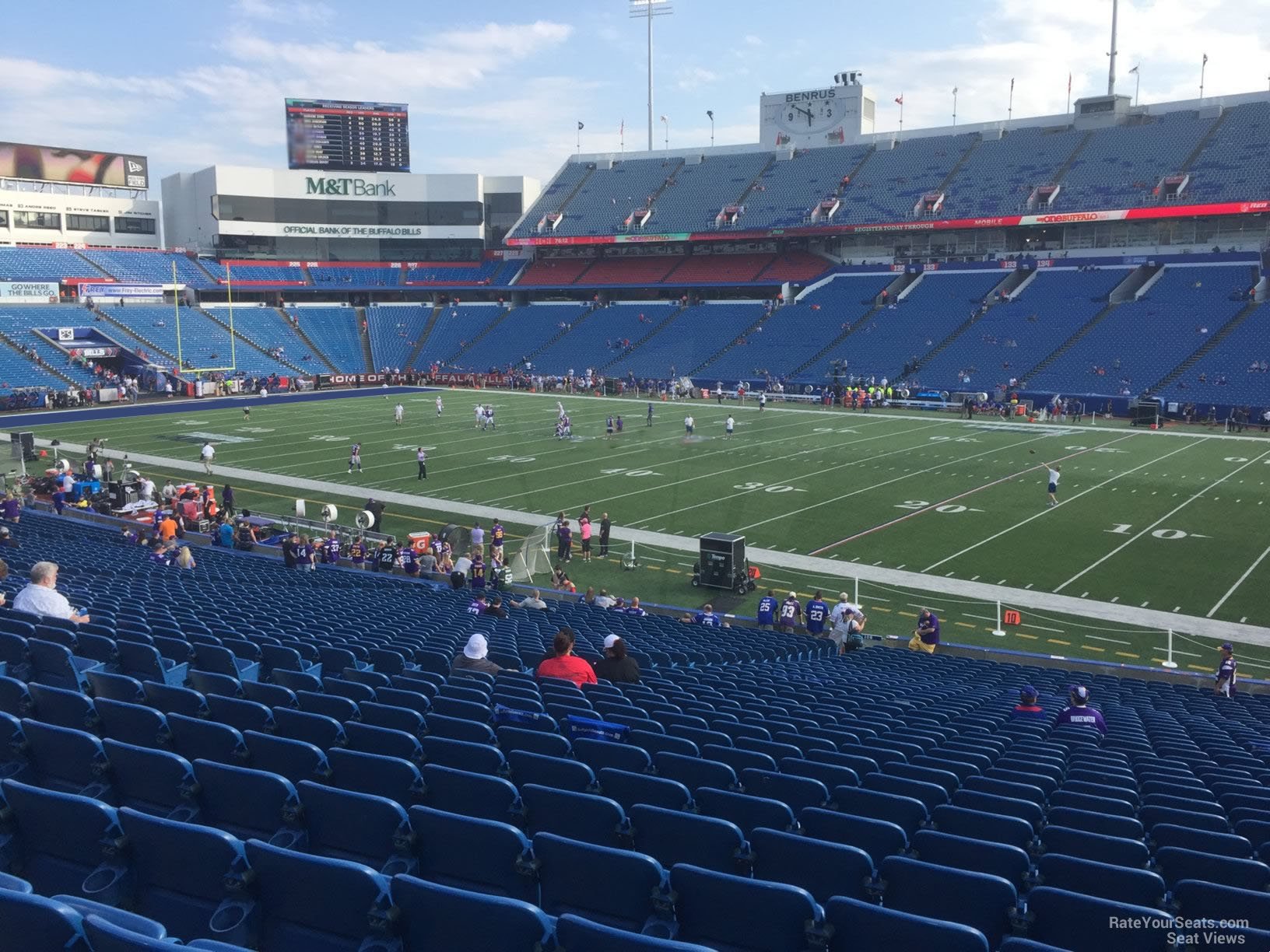 section 108, row 30 seat view  for football - highmark stadium