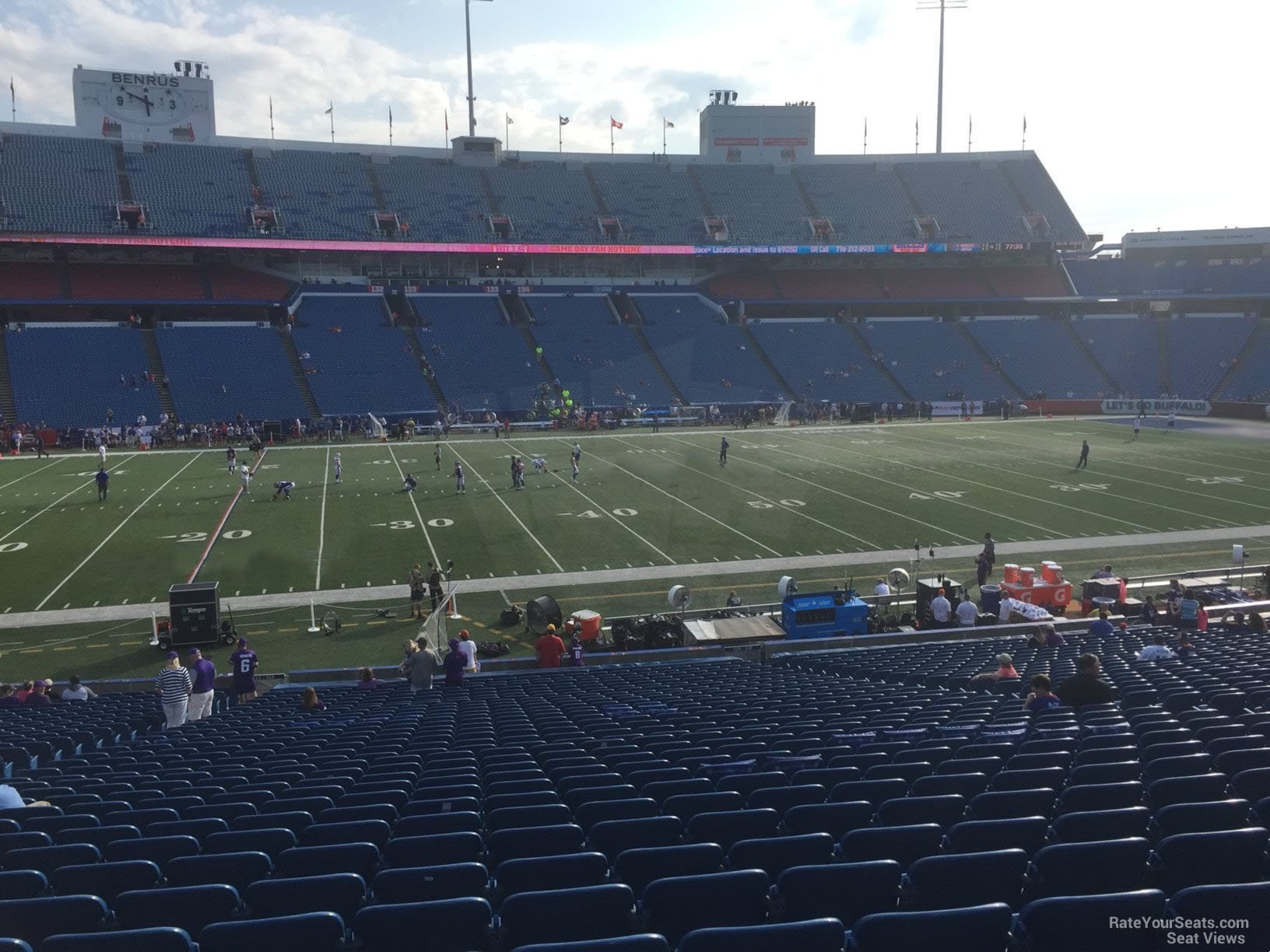 section 113, row 30 seat view  for football - highmark stadium