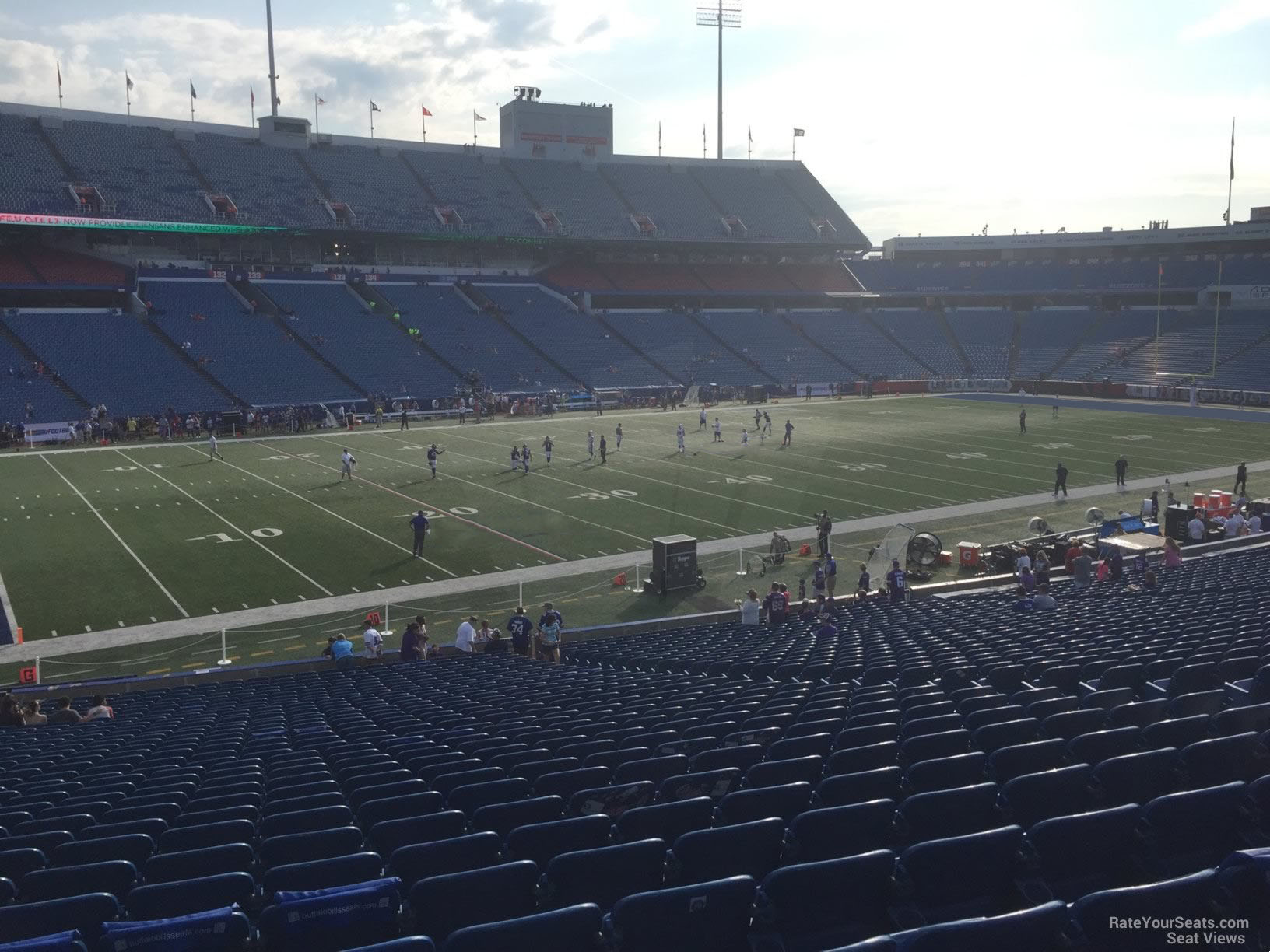 section 115, row 30 seat view  for football - highmark stadium