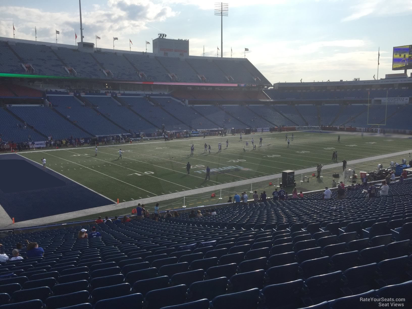 section 116, row 30 seat view  for football - highmark stadium