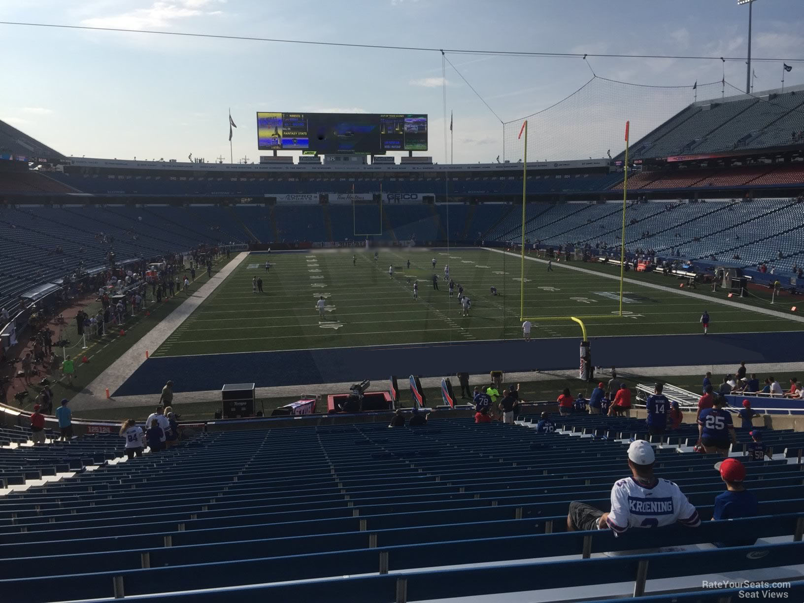 section 123, row 30 seat view  for football - highmark stadium