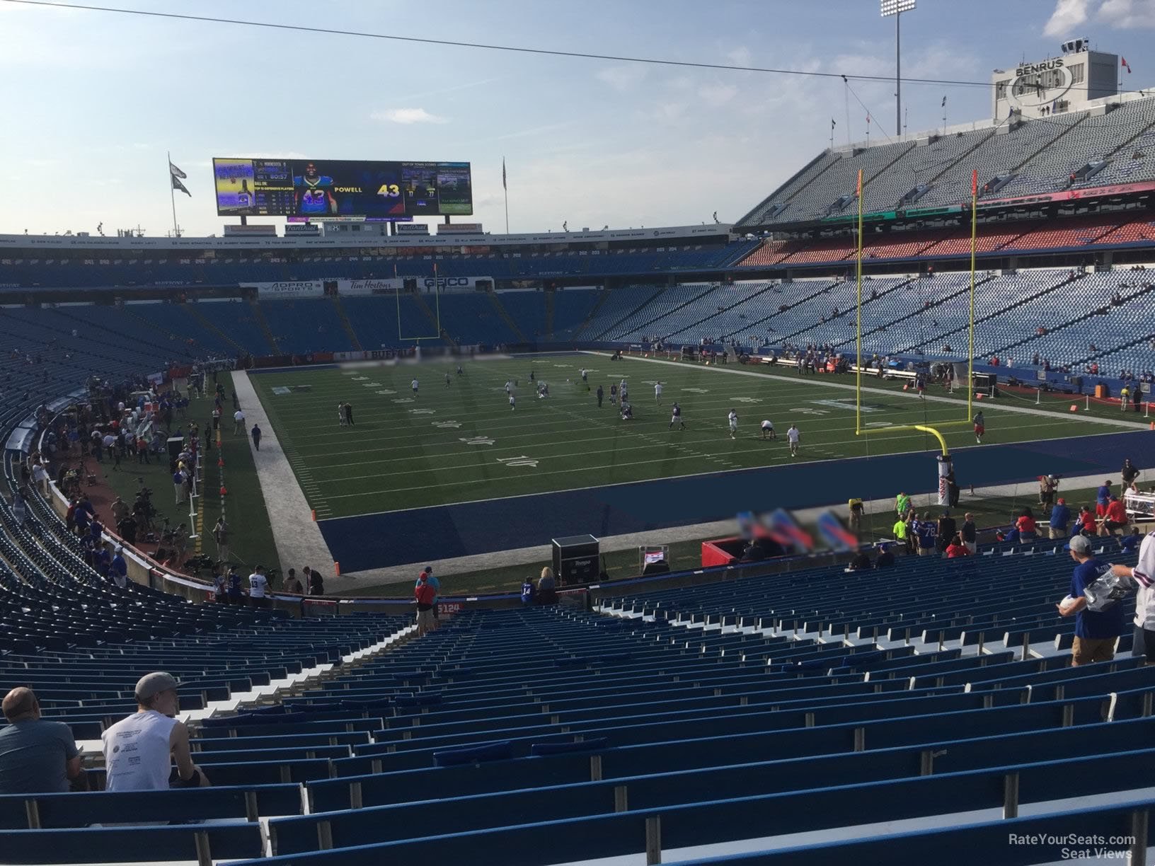 section 124, row 30 seat view  for football - highmark stadium