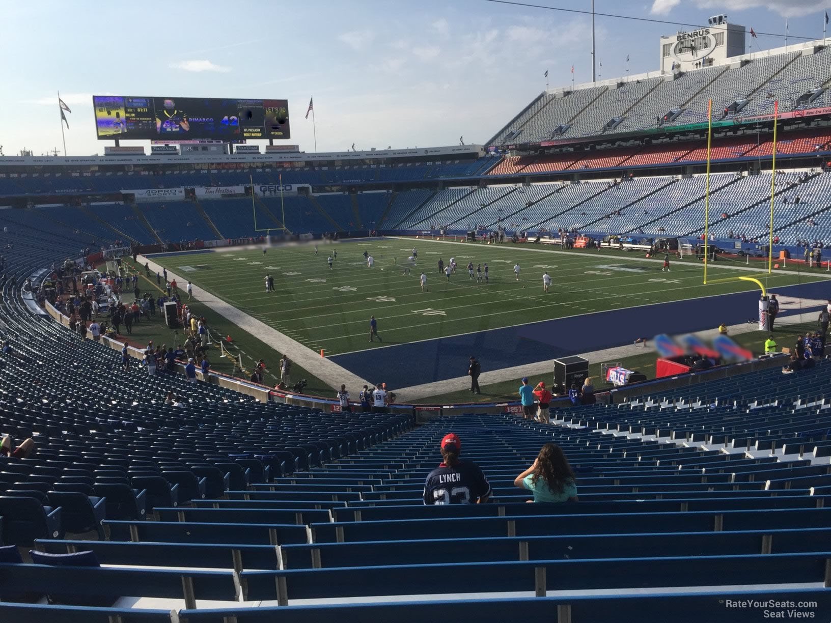 section 125, row 30 seat view  - highmark stadium