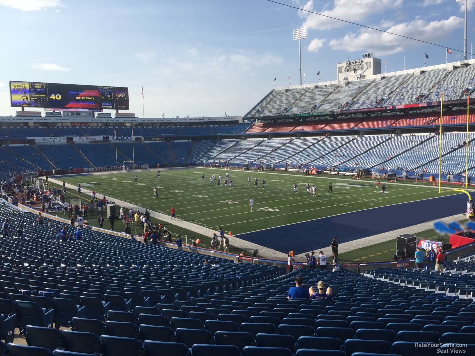 section 126, row 30 seat view  for football - highmark stadium