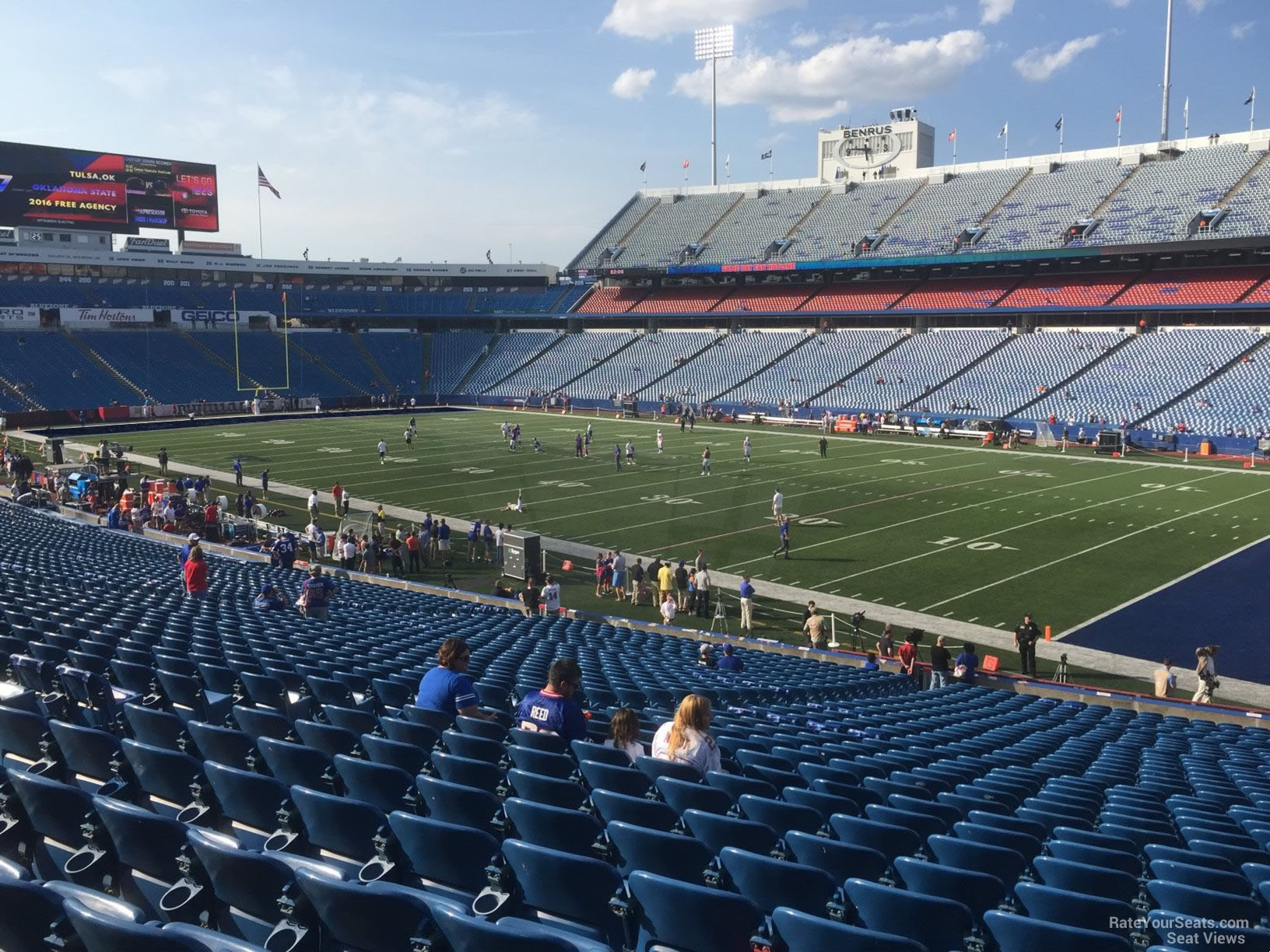 section 129, row 30 seat view  for football - highmark stadium