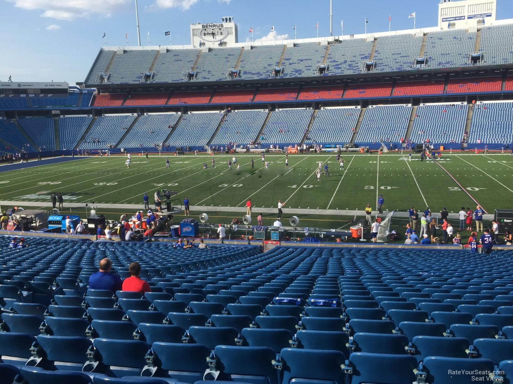 section 132, row 30 seat view  for football - highmark stadium
