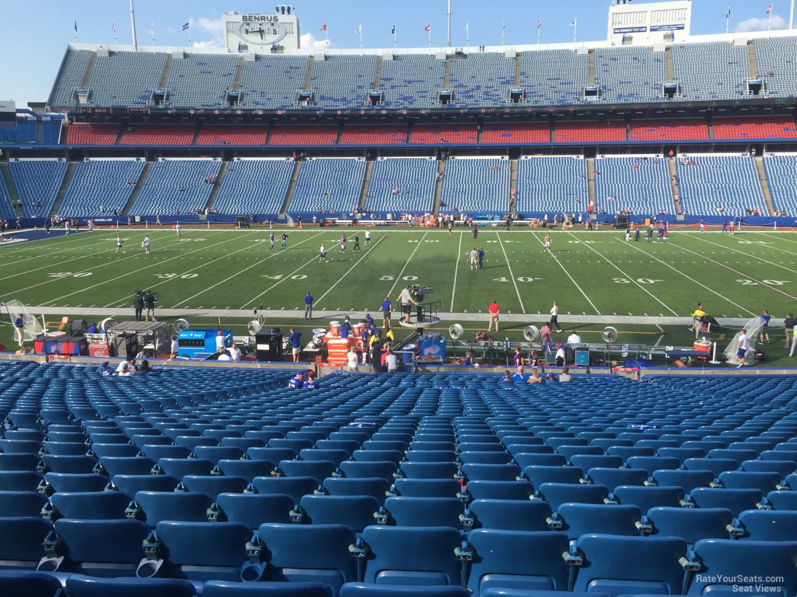 section 133, row 30 seat view  for football - highmark stadium