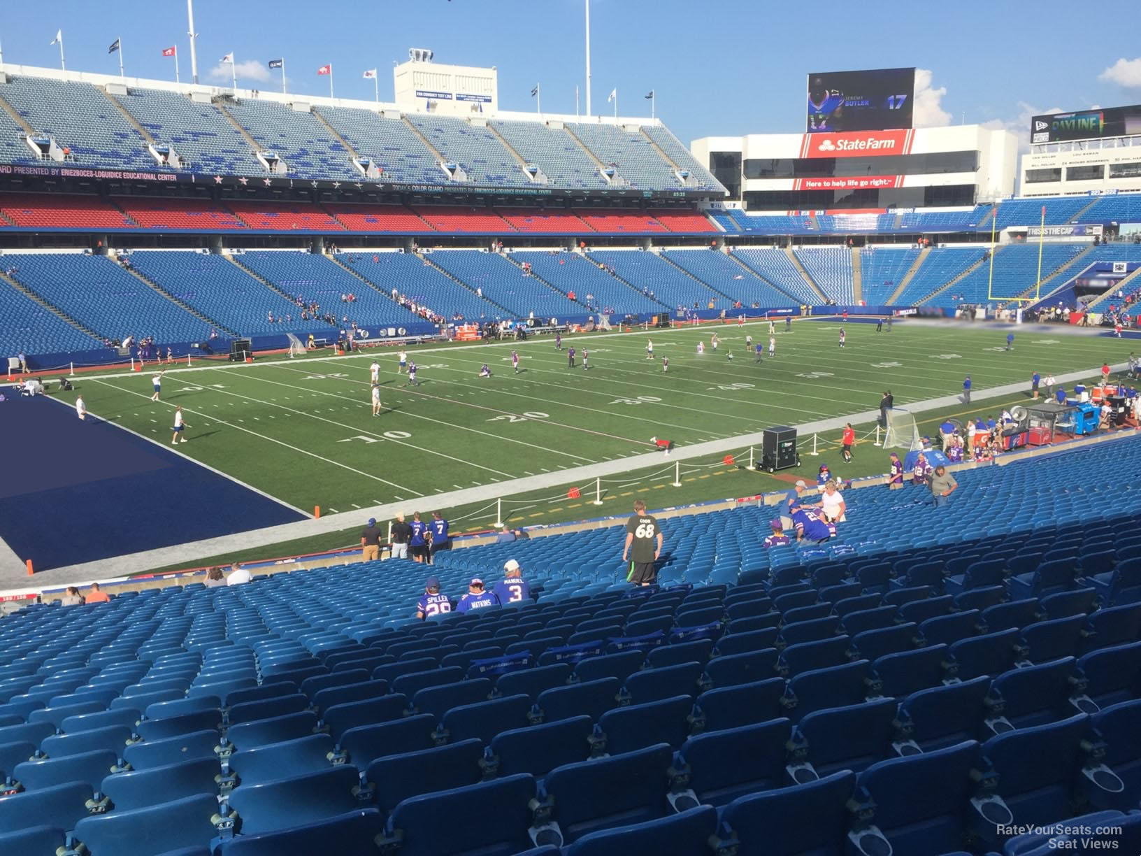 section 138, row 30 seat view  for football - highmark stadium