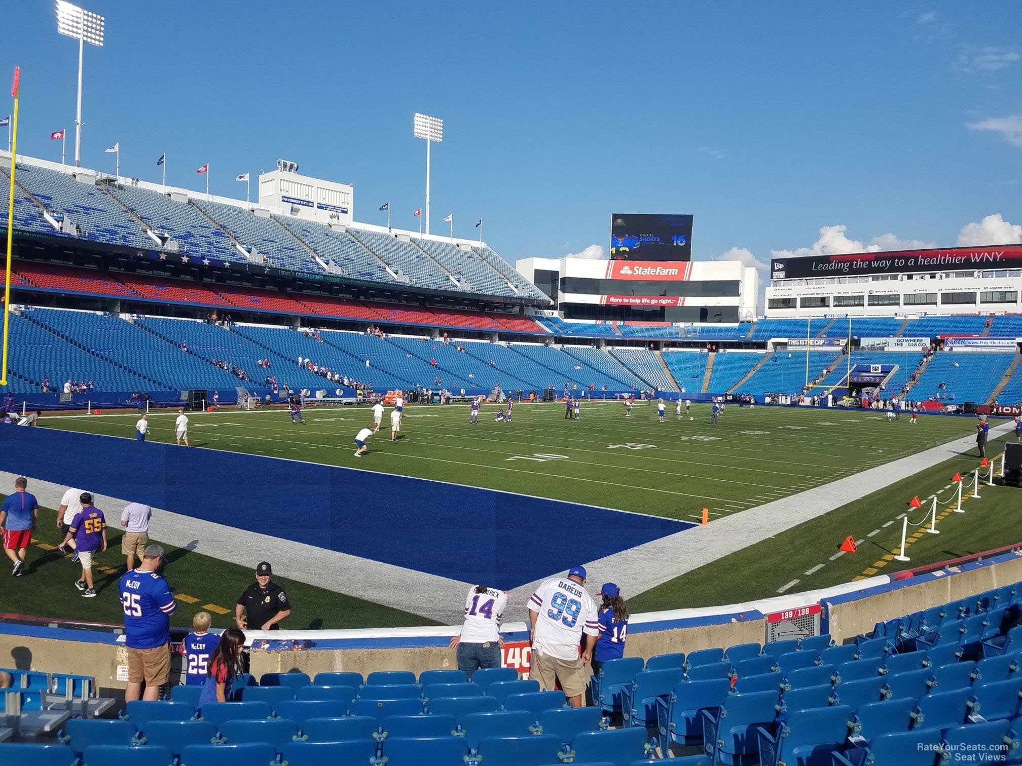 section 140, row 12 seat view  for football - highmark stadium