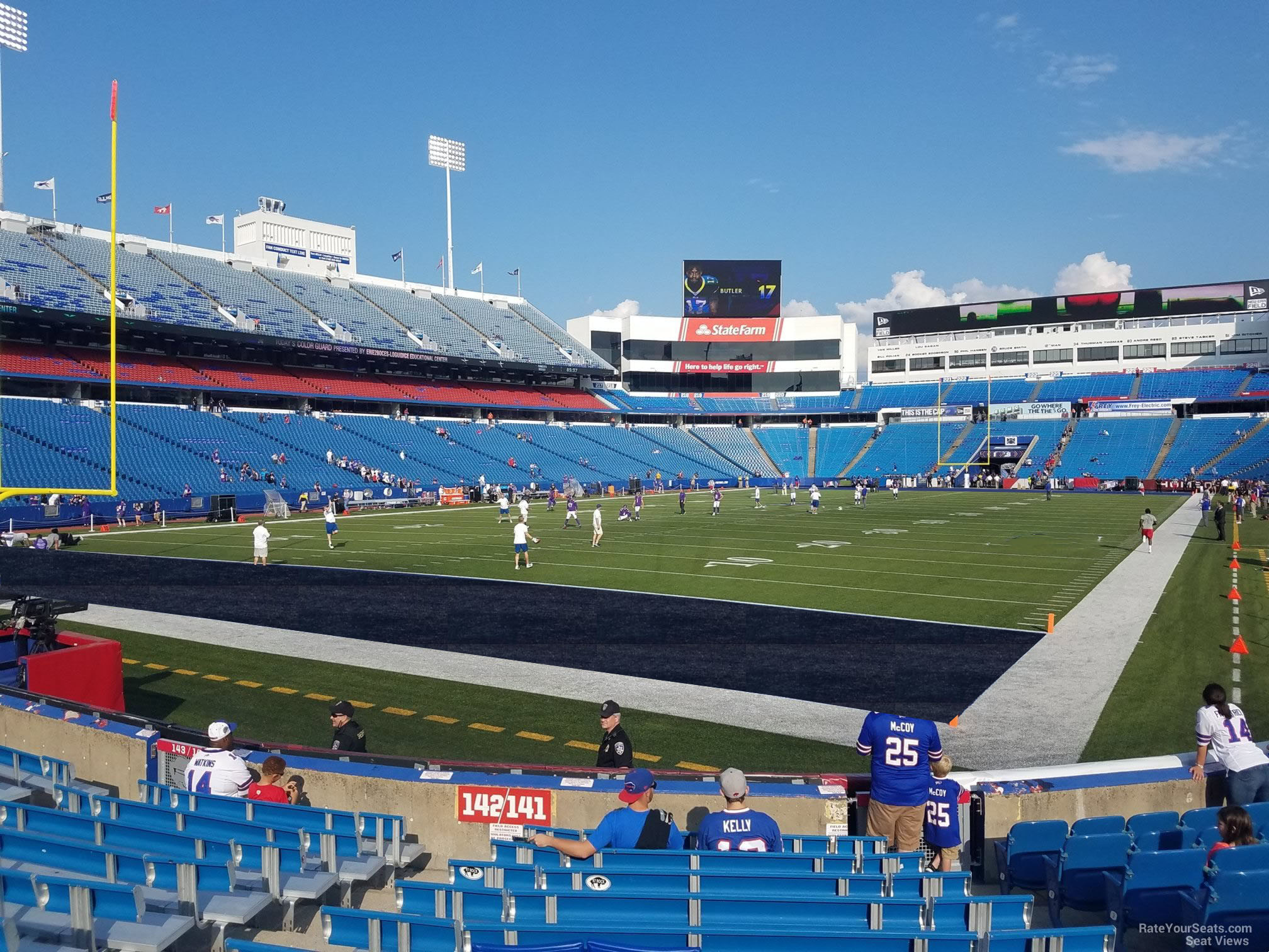 section 141, row 12 seat view  for football - highmark stadium