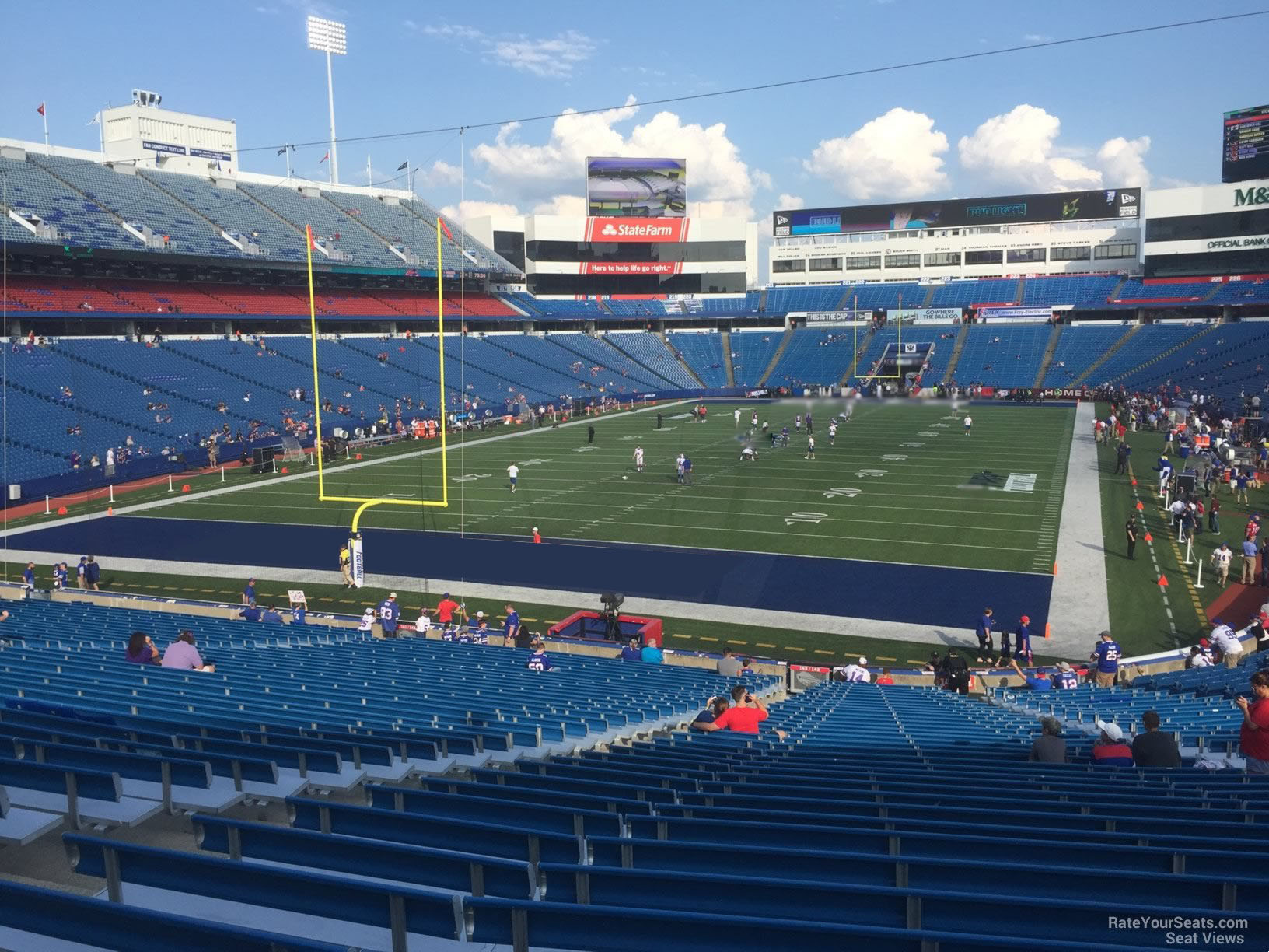 section 143, row 30 seat view  for football - highmark stadium