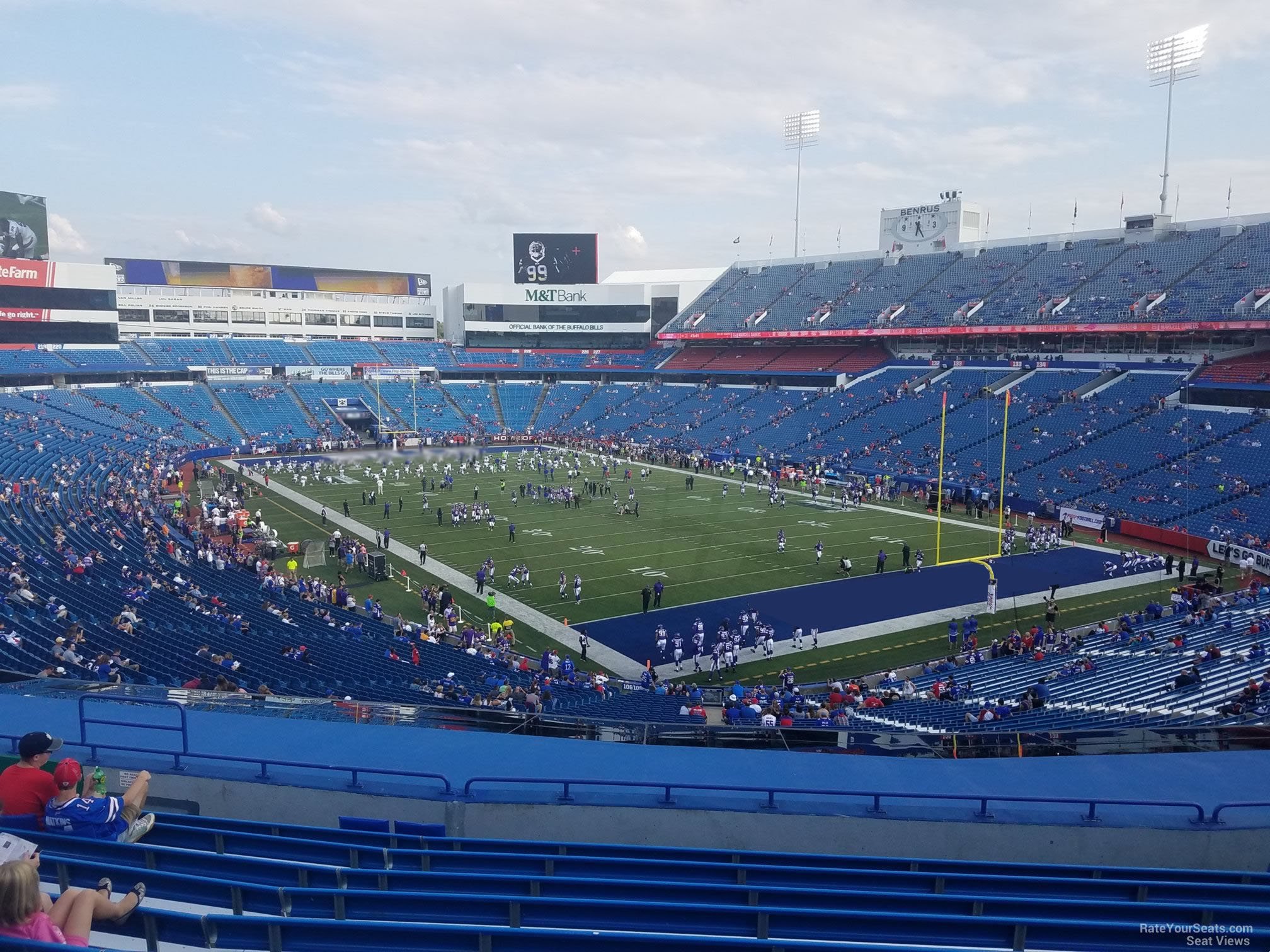 section 203, row 12 seat view  for football - highmark stadium