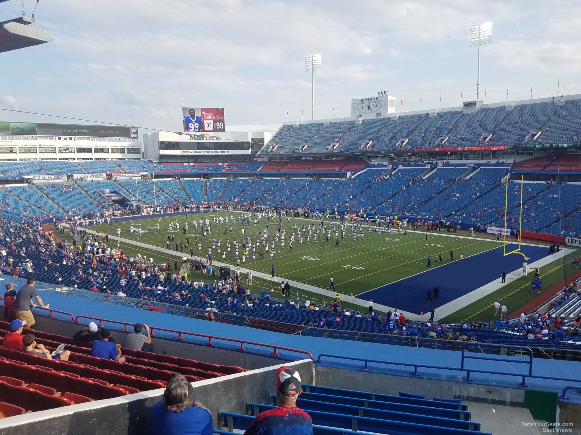 section 205, row 12 seat view  for football - highmark stadium