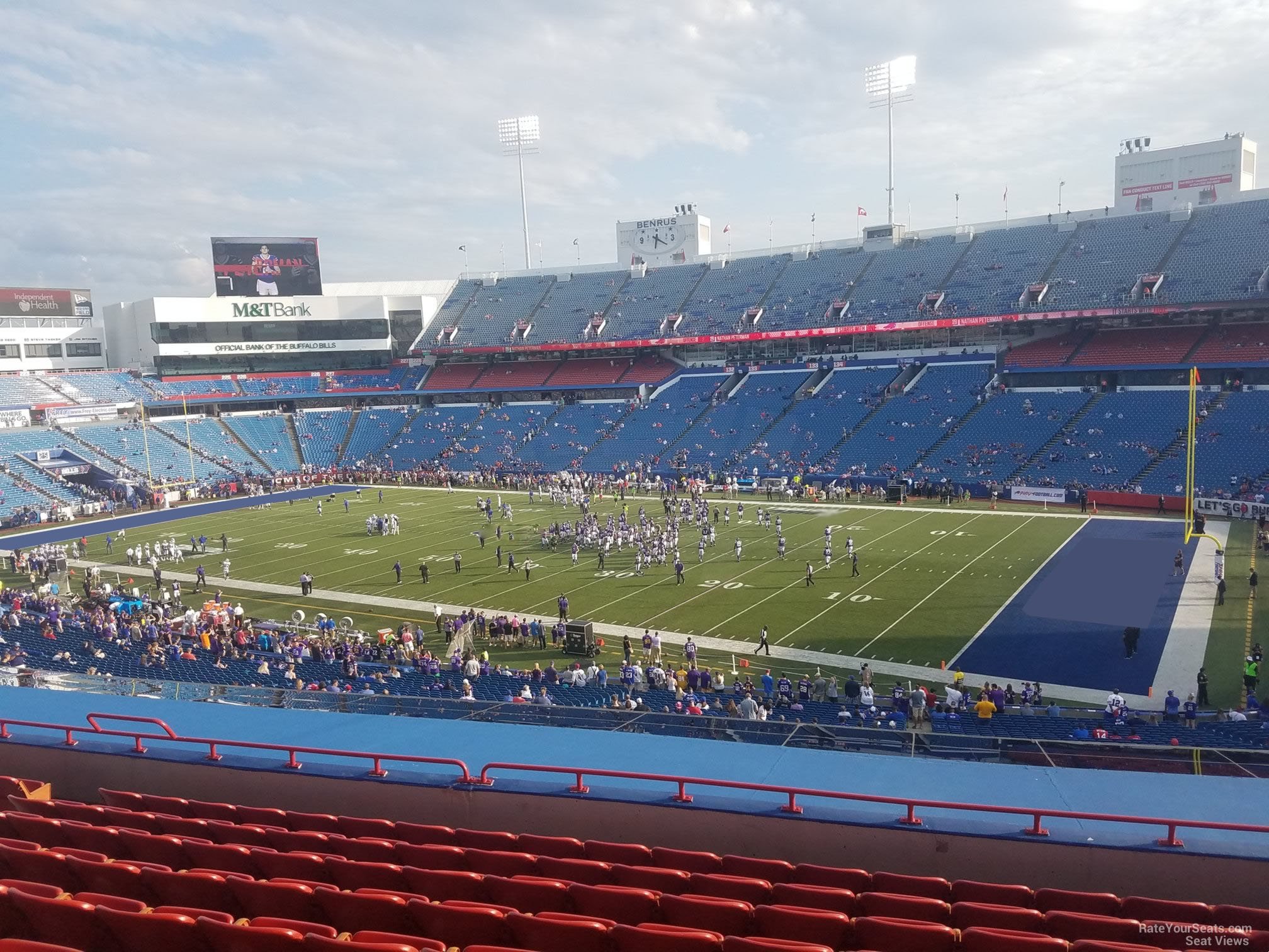 section 207, row 11 seat view  for football - highmark stadium