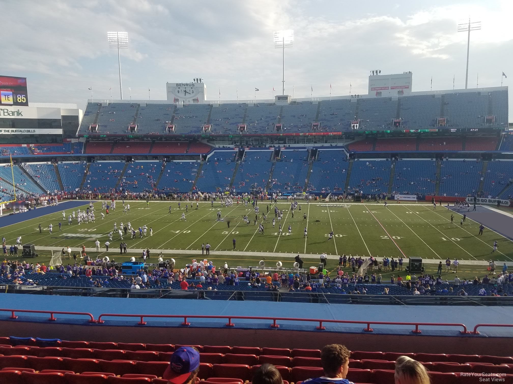 section 210, row 11 seat view  for football - highmark stadium