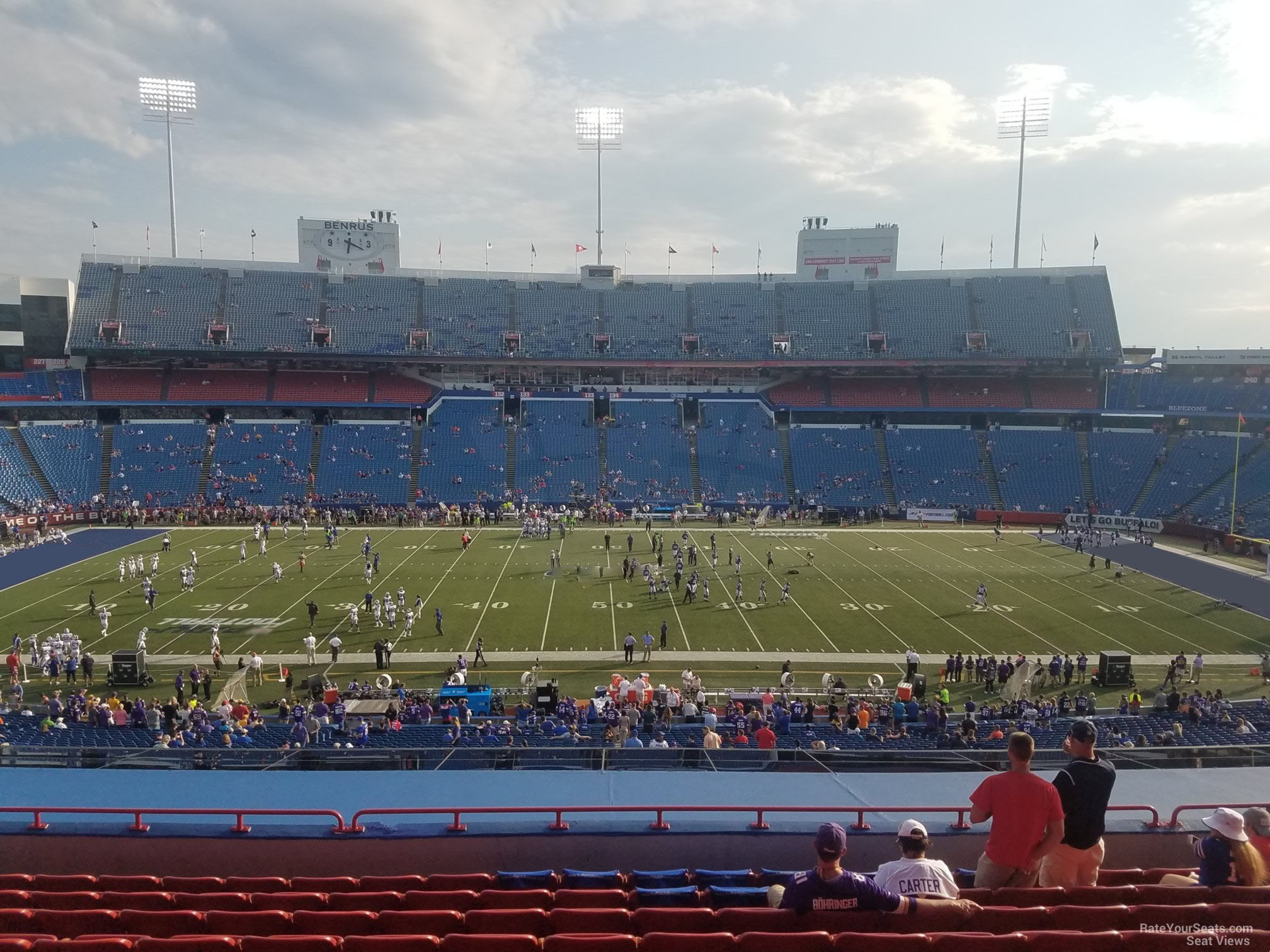 section 211, row 11 seat view  for football - highmark stadium