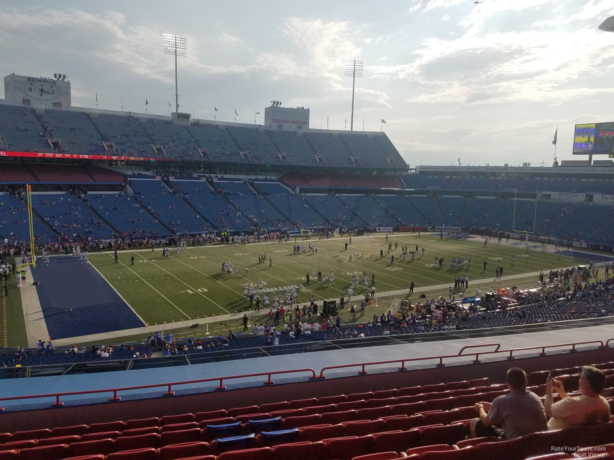 section 215, row 11 seat view  for football - highmark stadium
