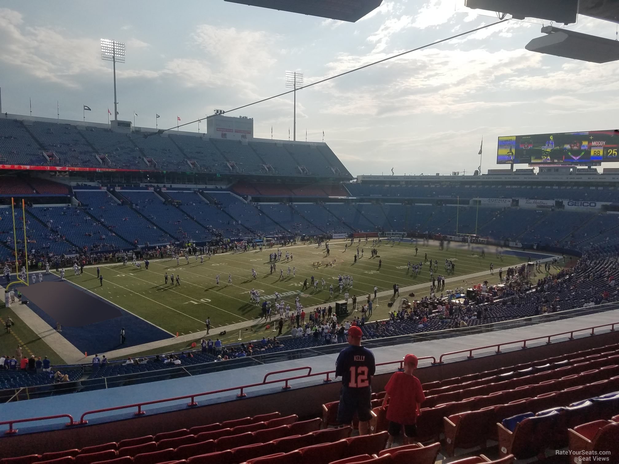 section 216, row 11 seat view  for football - highmark stadium