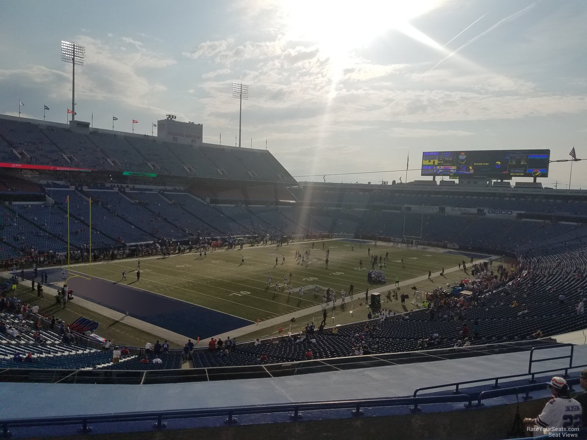 section 218, row 9 seat view  - highmark stadium