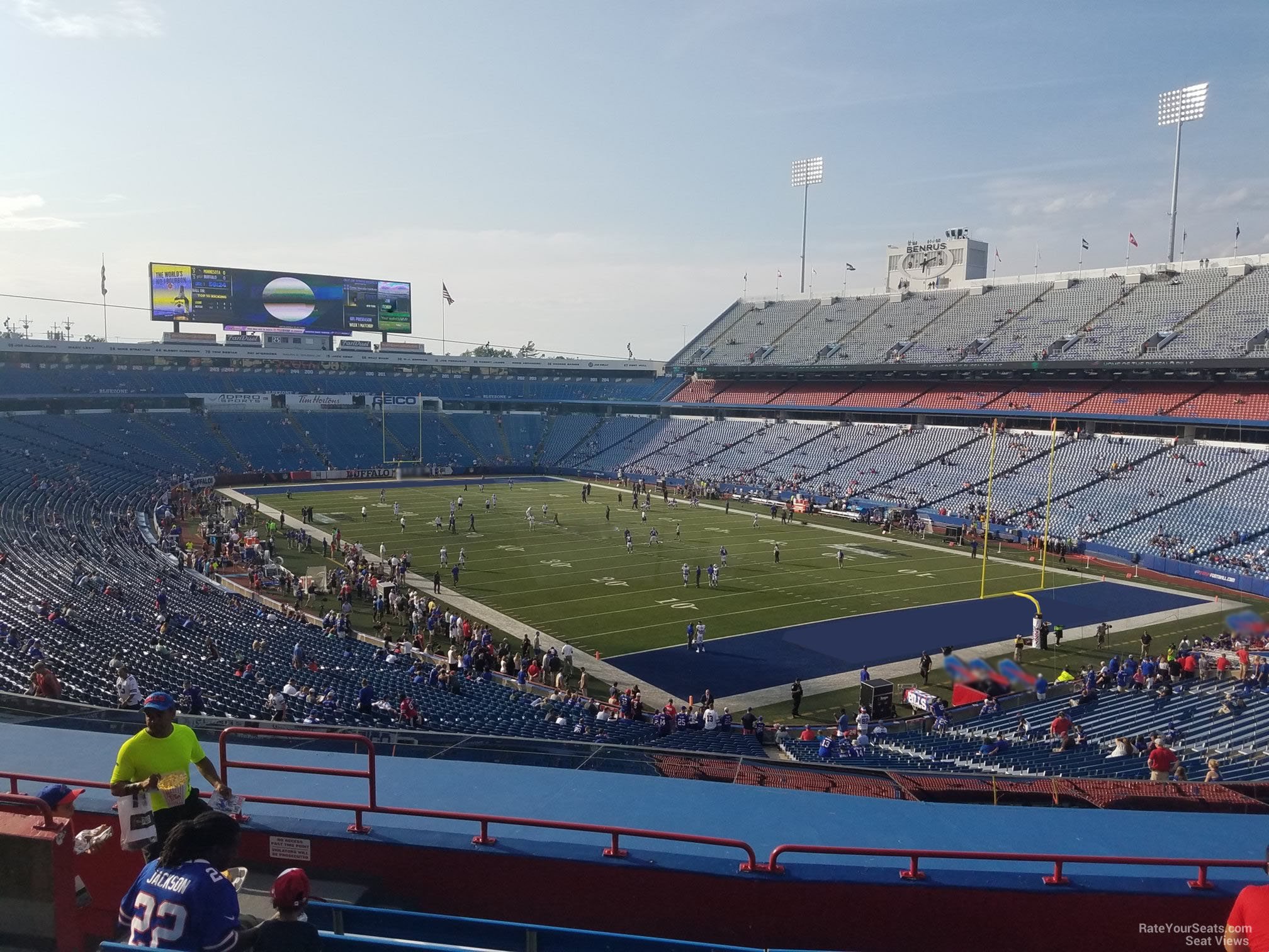 section 226, row 9 seat view  for football - highmark stadium