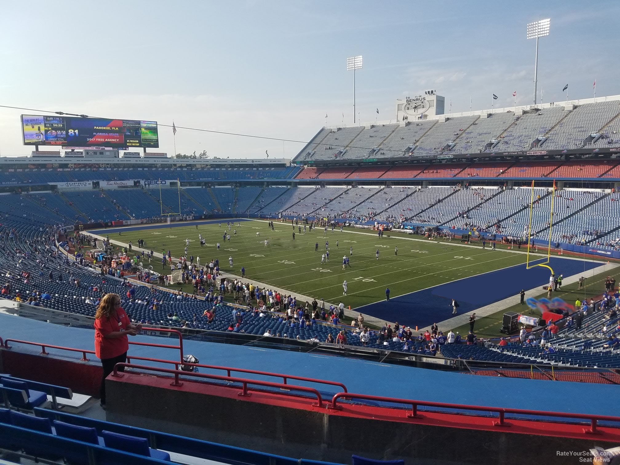 section 227, row 9 seat view  for football - highmark stadium