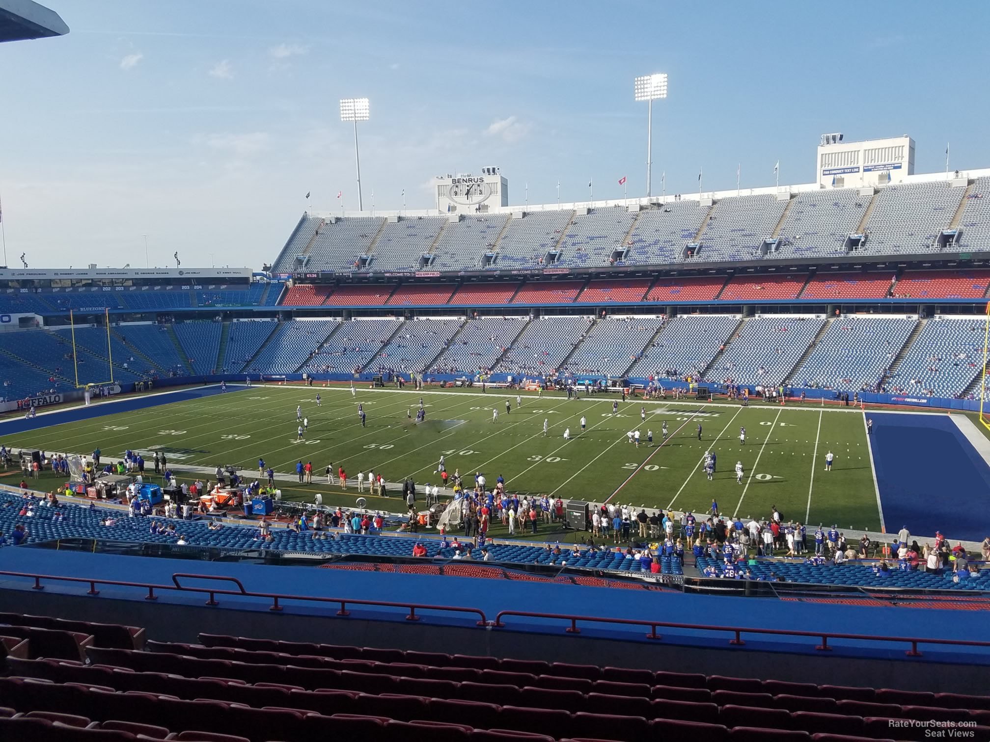 section 231, row 11 seat view  for football - highmark stadium