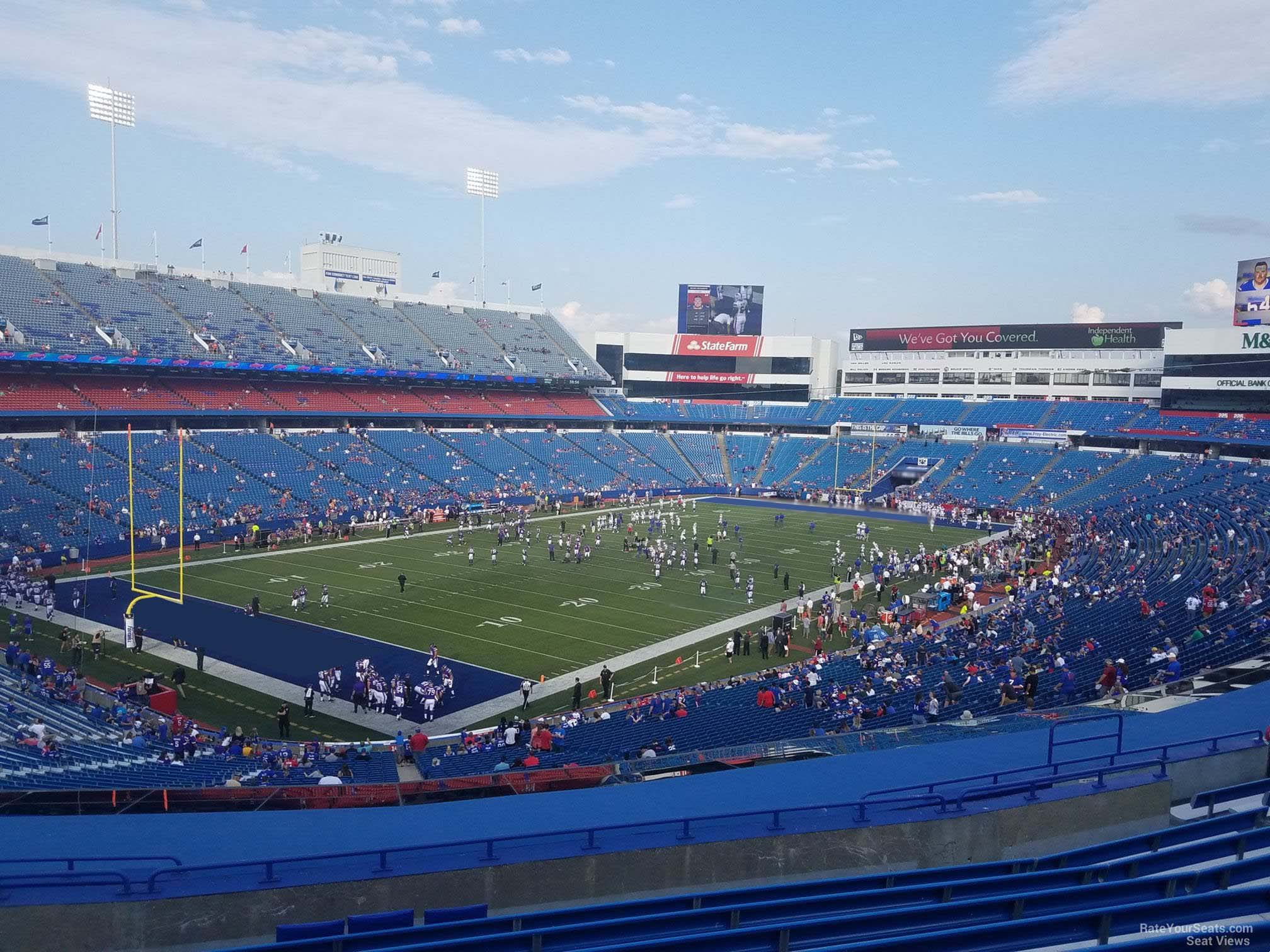 section 240, row 12 seat view  for football - highmark stadium
